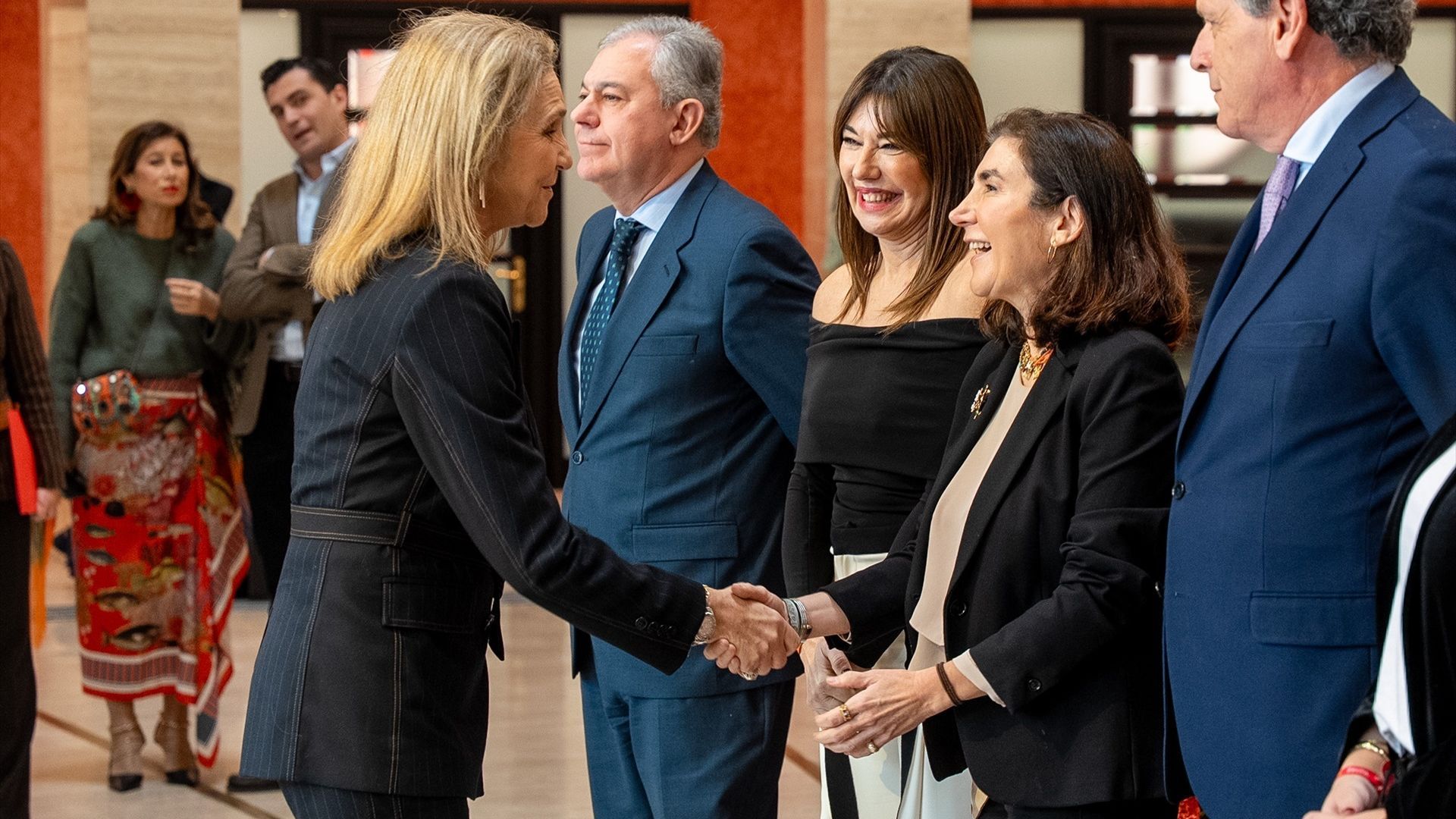 Raquel Revuelta y la infanta Elena, durante el acto de inauguración de Simof 2026