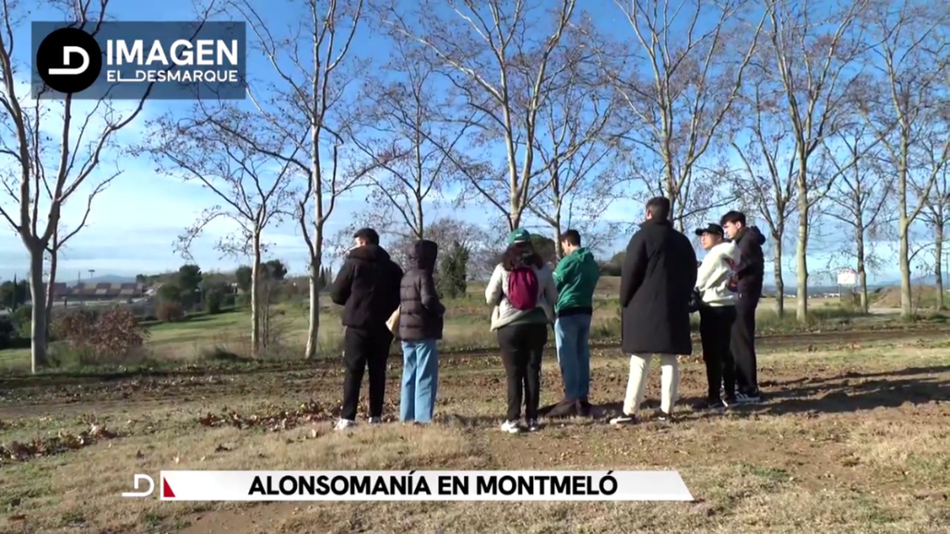 Un grupo de aficionados, en Montmeló