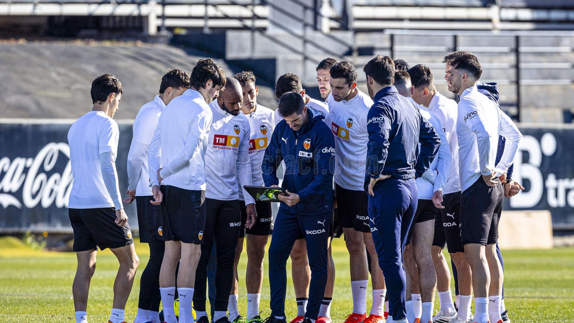 Entrenamiento del Valencia CF con Copete y Foulquier Entrenamiento del Valencia CF con Copete y Foulquier