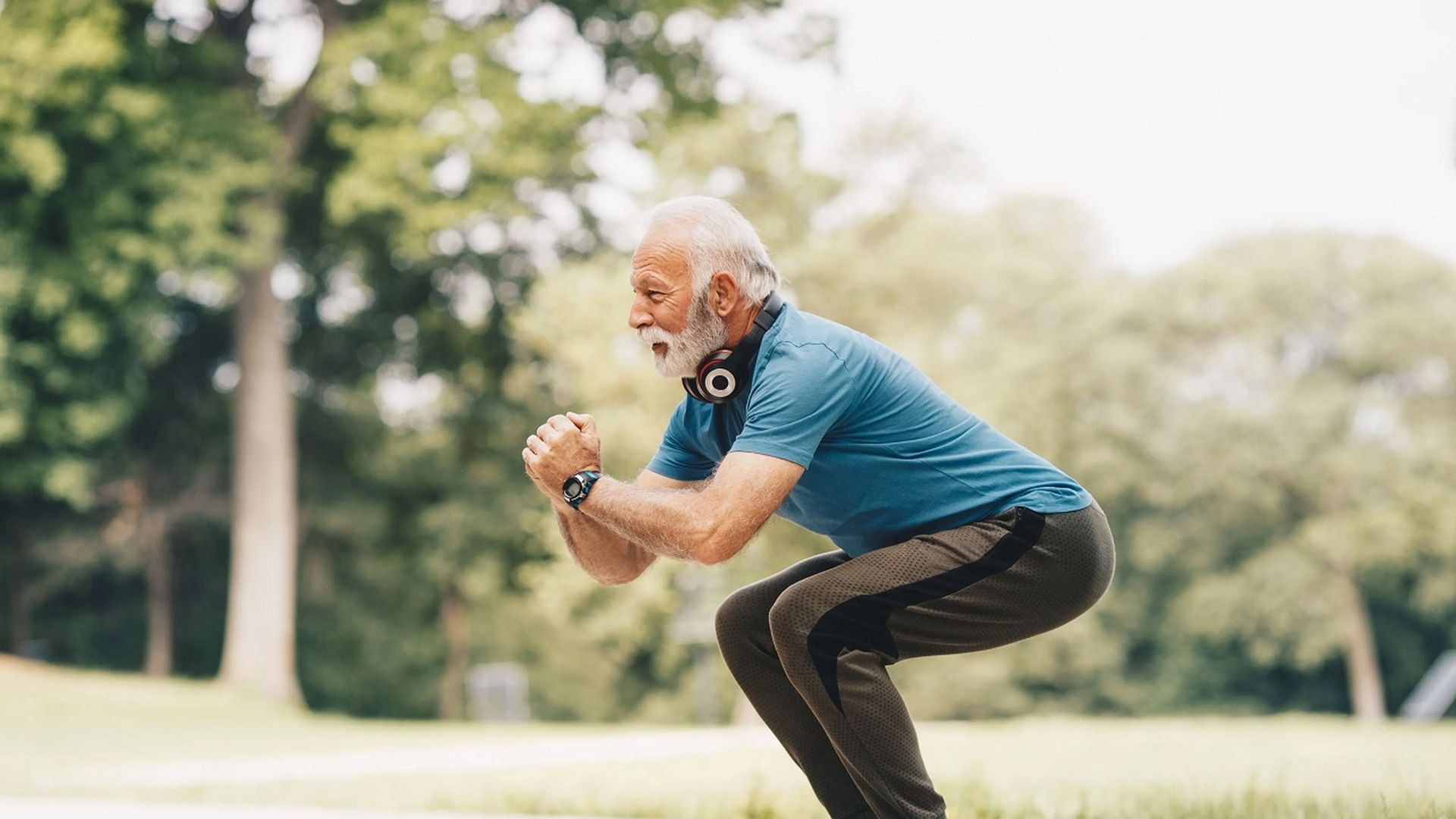 Haciendo sentadillas Haciendo sentadillas