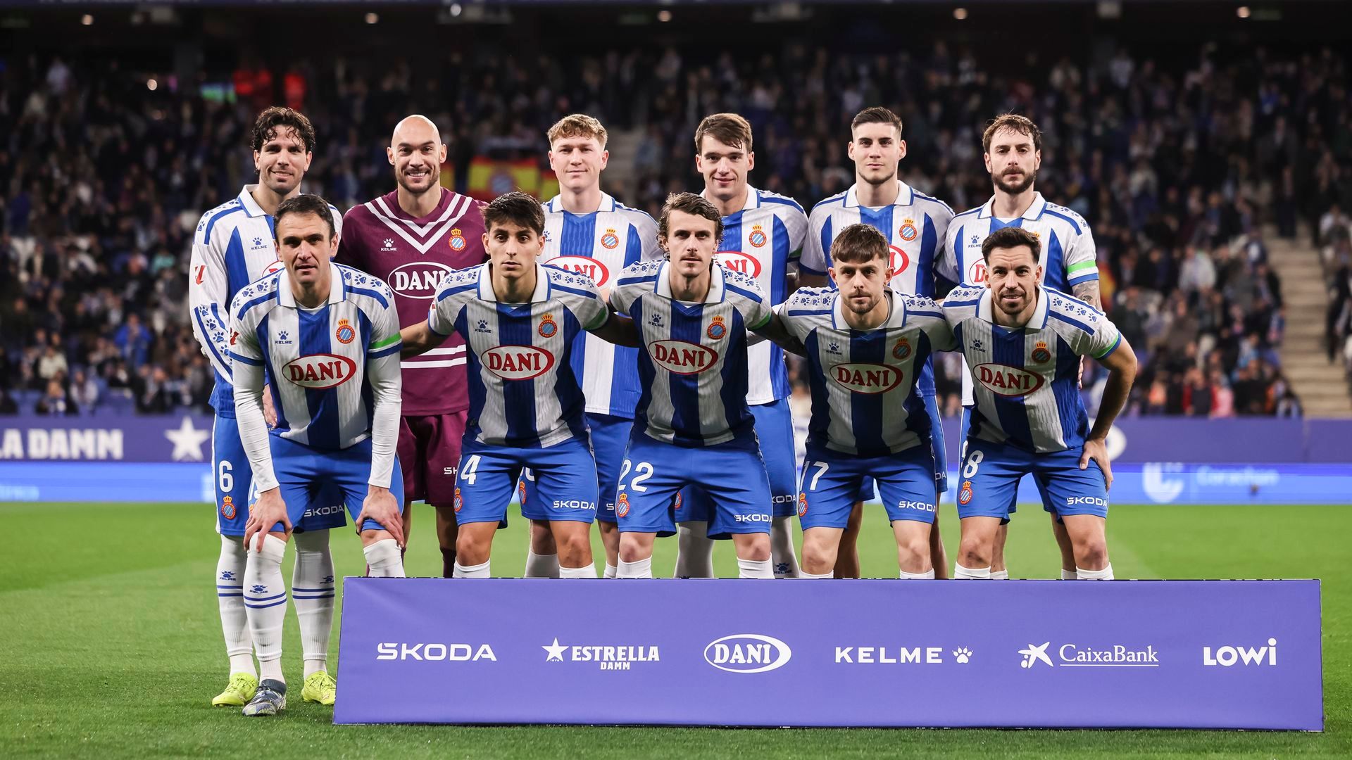 Los jugadores del RCD Espanyol antes del partido contra el Alavés Los jugadores del RCD Espanyol antes del partido contra el Alavés