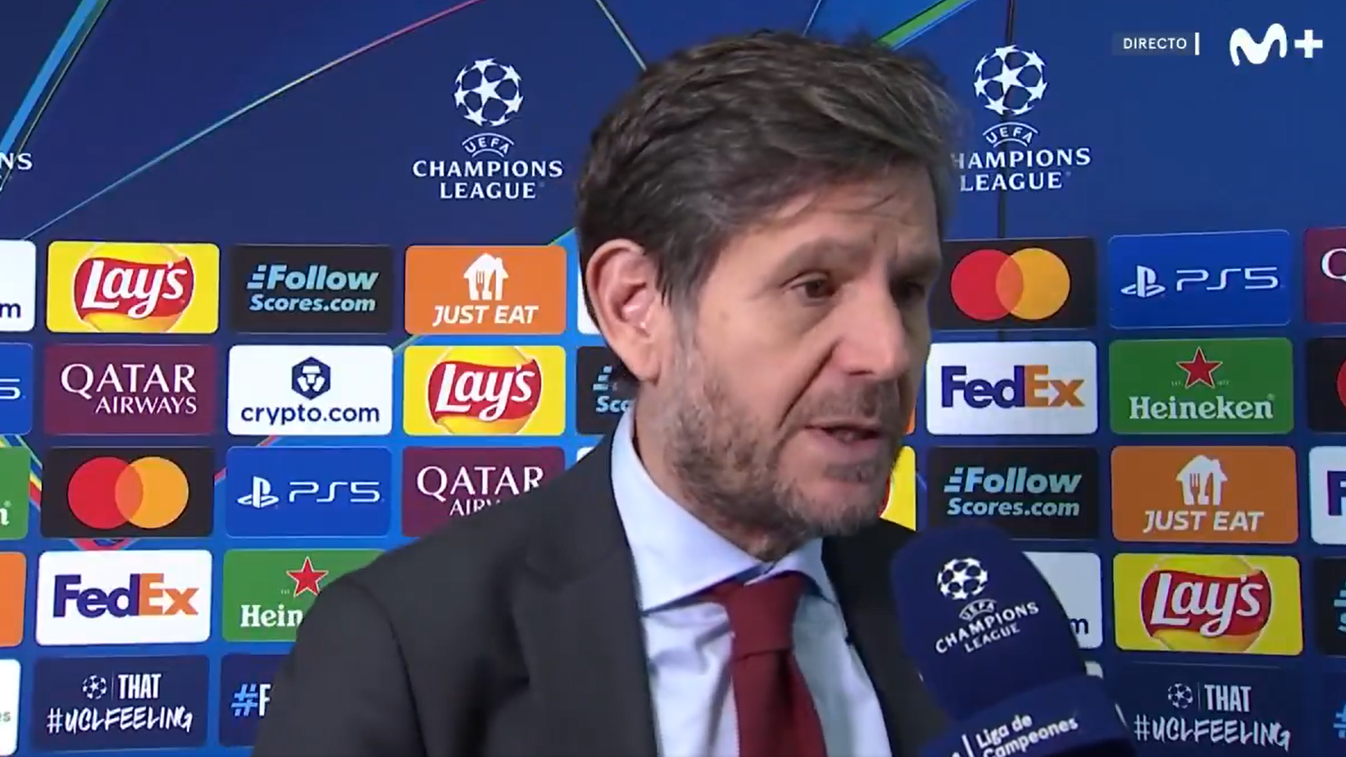 Mateu Alemany hablando tras el sorteo de Champions Mateu Alemany hablando tras el sorteo de Champions