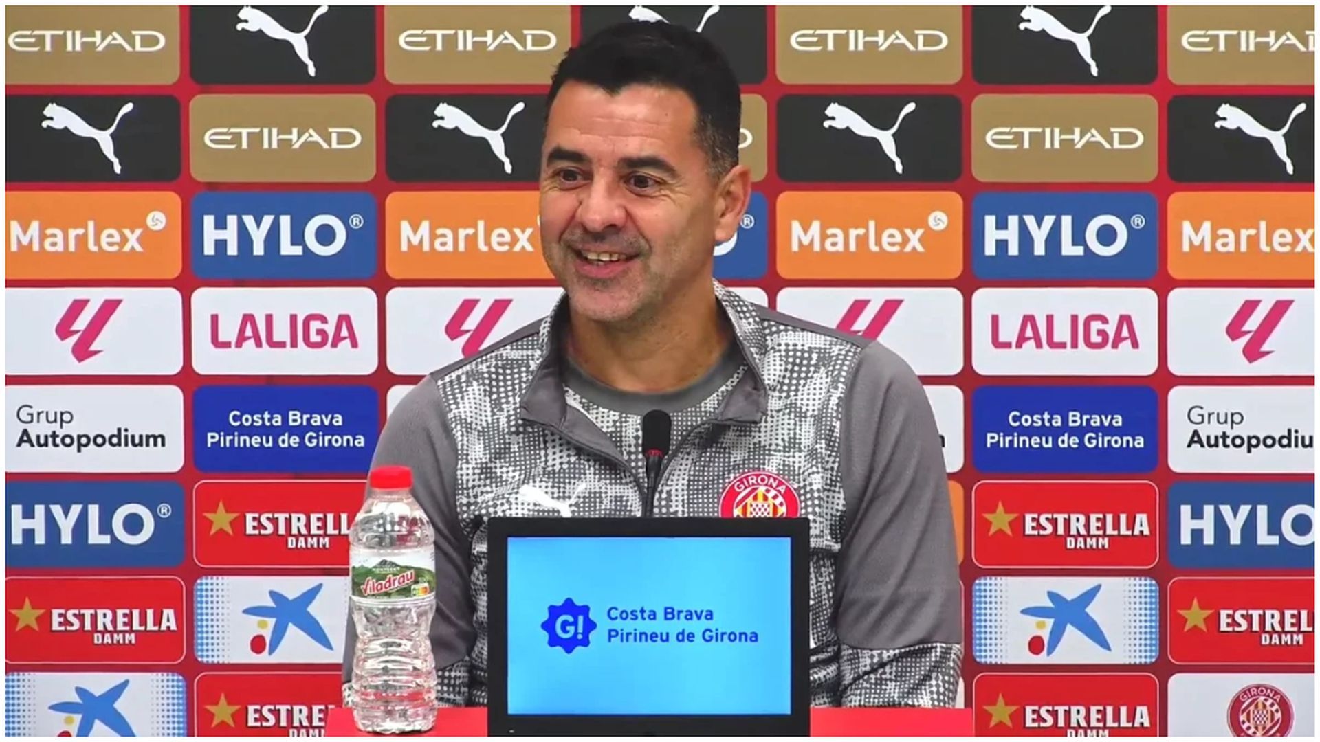 Michel Sánchez, en la previa del Girona - Real Oviedo Michel Sánchez, en la previa del Girona - Real Oviedo