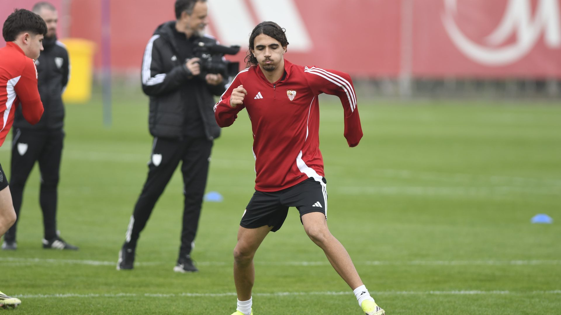 Nico Guillén, durante la sesión del viernes.