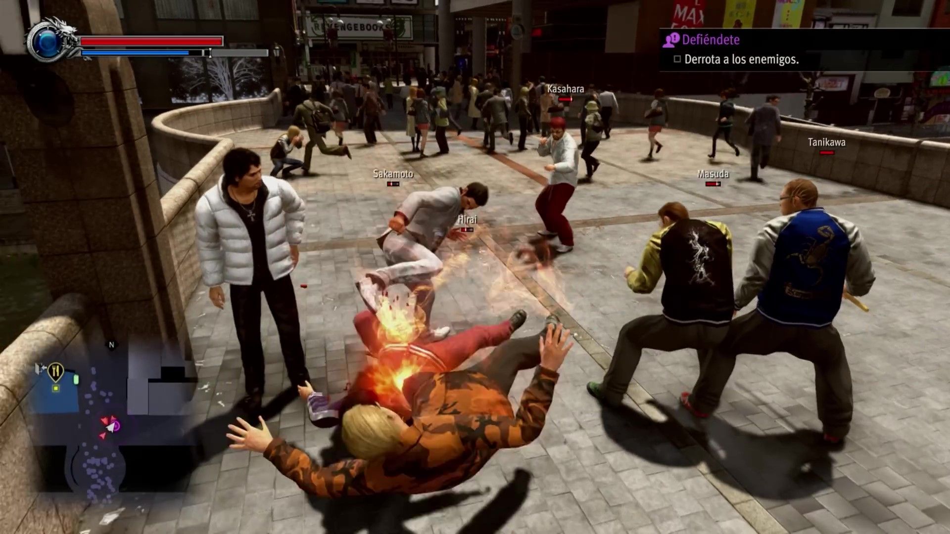 Sistema de combate de Yakuza Kiwami 2