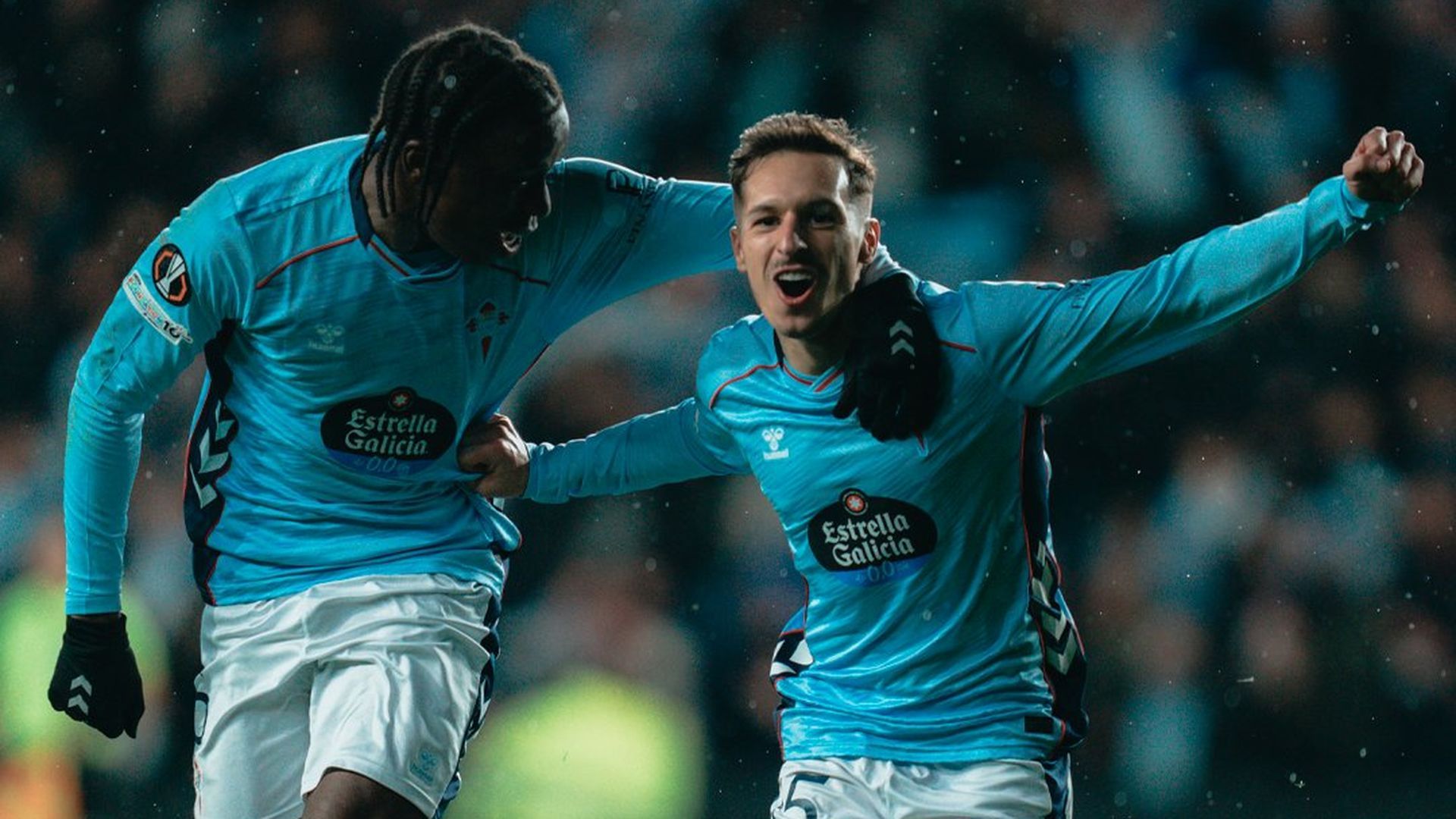 Bryan Zaragoza celebra su gol al Bolonia Bryan Zaragoza celebra su gol al Bolonia