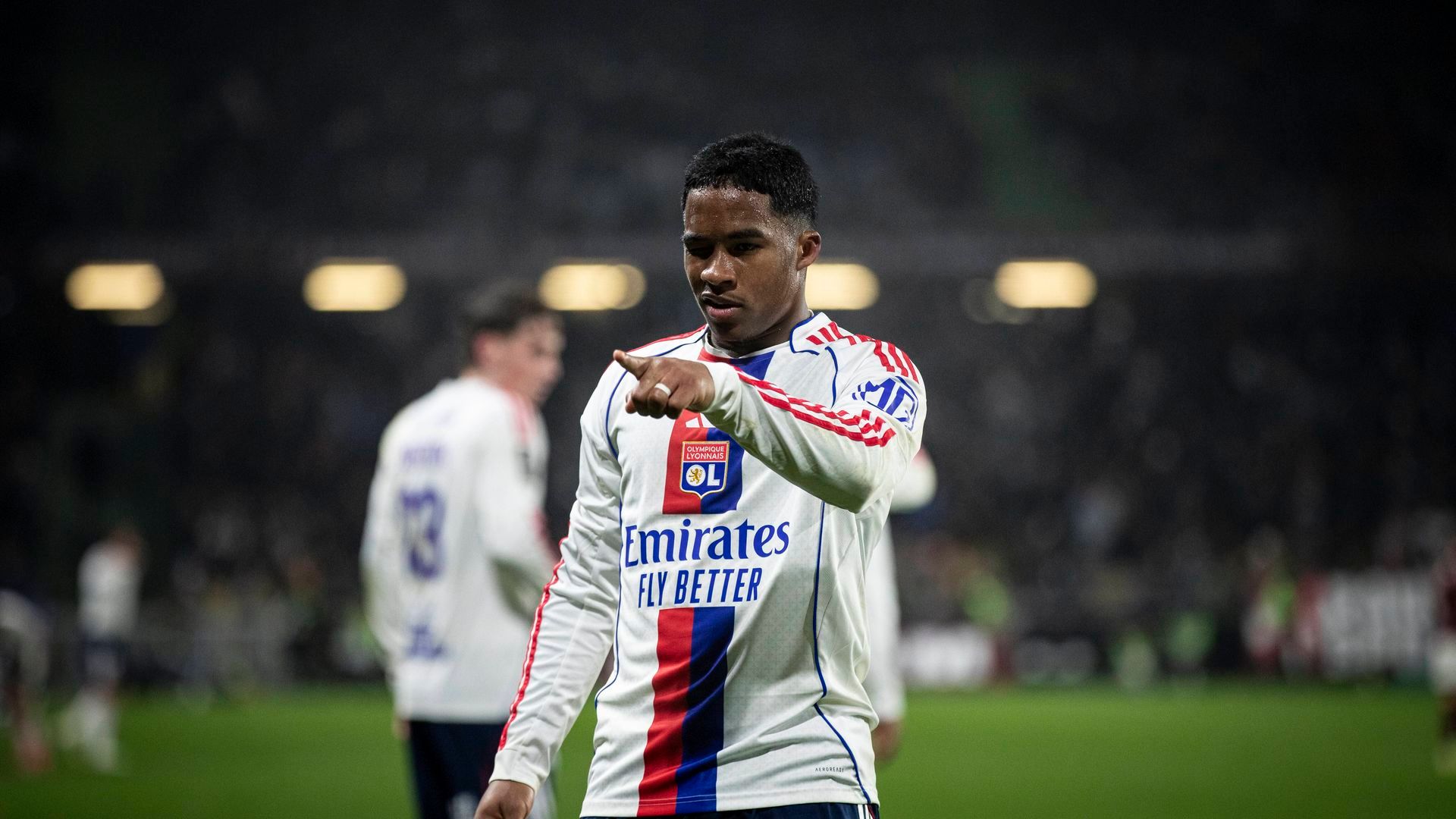 Endrick durante un partido del Olympique Lyon Endrick durante un partido del Olympique Lyon