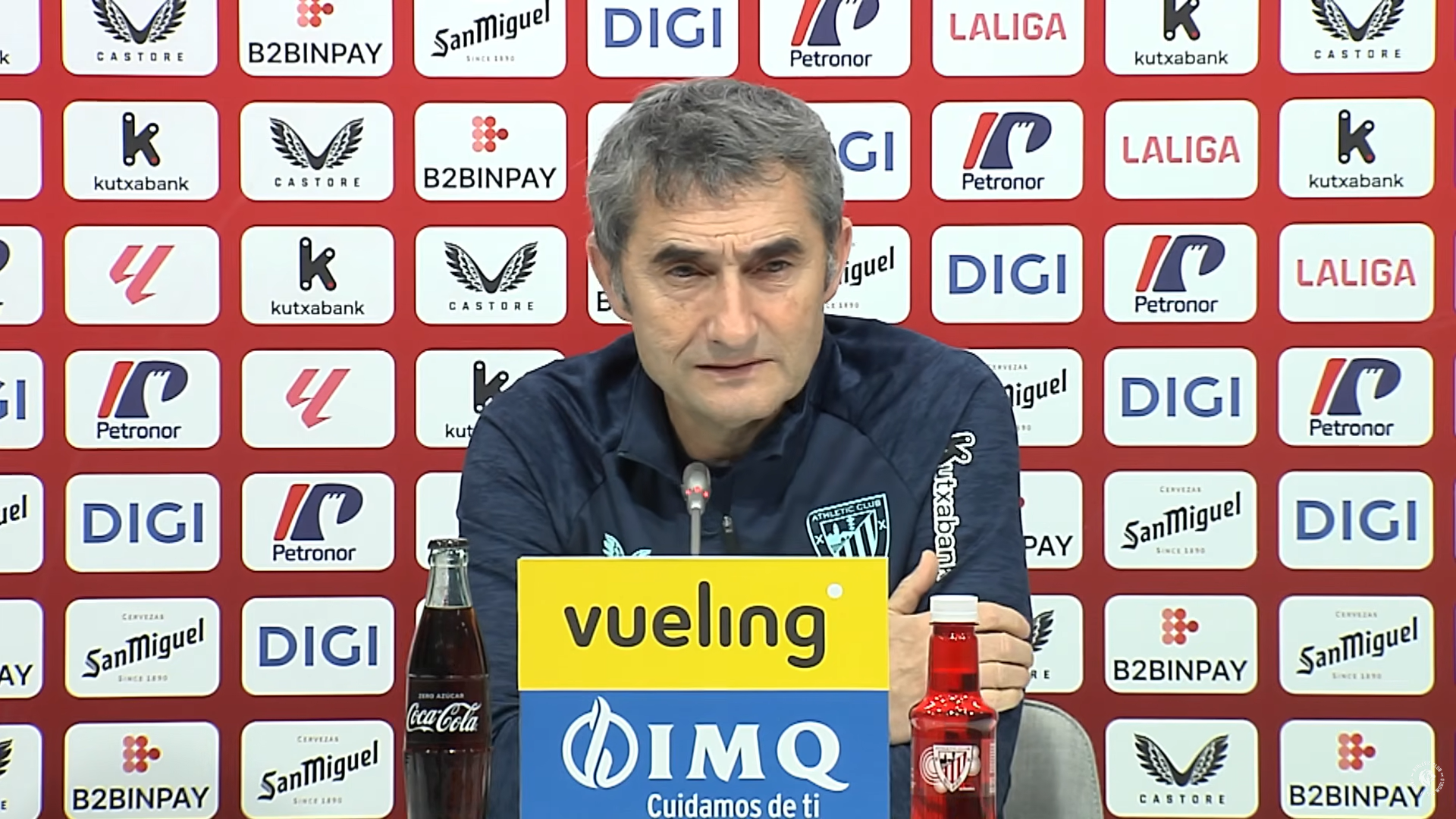 Ernesto Valverde, en sala de prensa