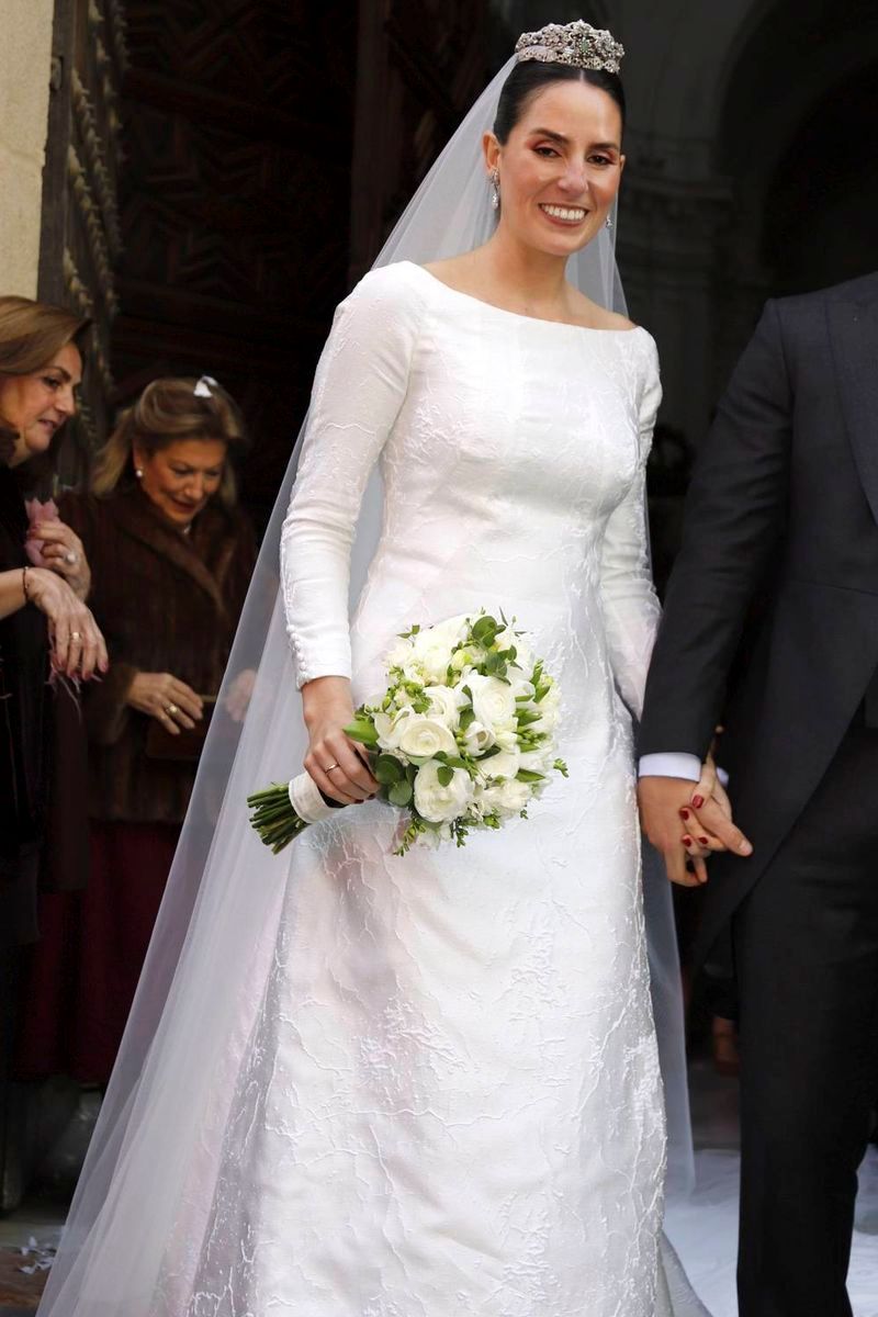 María Eugenia González-Serna en su boda