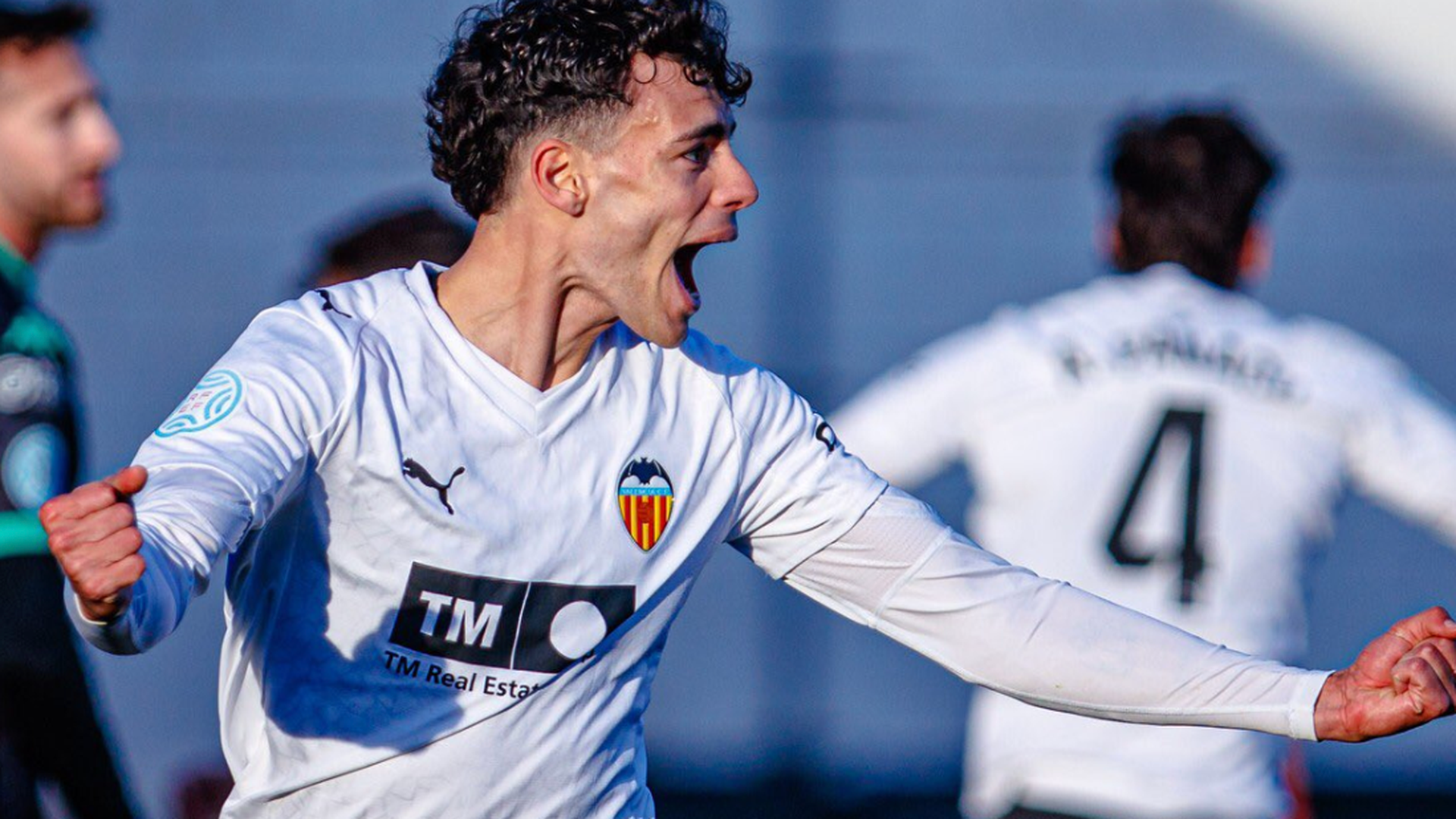 Mateo Prevedini marca el gol del VCF Mestalla Mateo Prevedini marca el gol del VCF Mestalla