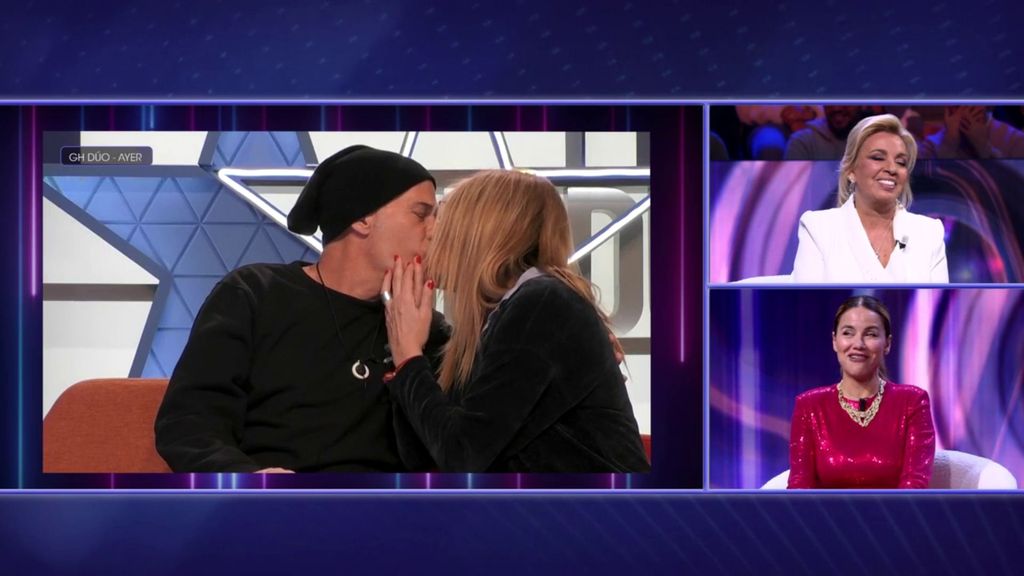 La reacción de Mónica Hoyos al apasionado beso de Carlos Lozano y Belén Ro en ‘GH DÚO’: "Me dio un poquito de grimilla"