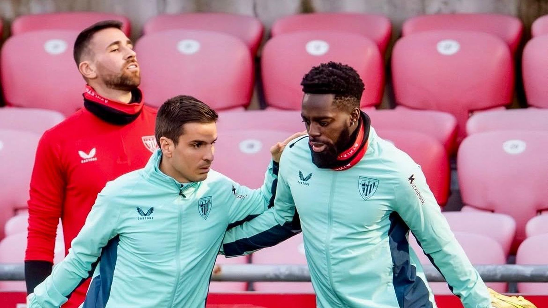 Pesos pesados como Simón, Galarreta o Iñaki Williams en un entrenamiento en Lezama