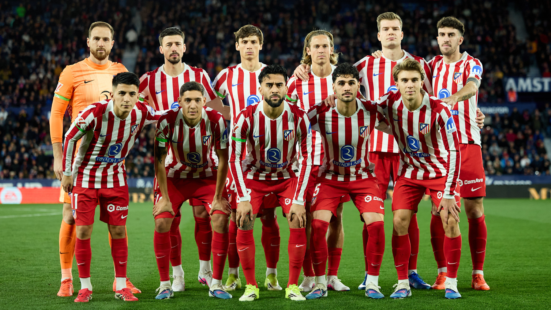 El once del Atlético ante el Levante El once del Atlético ante el Levante