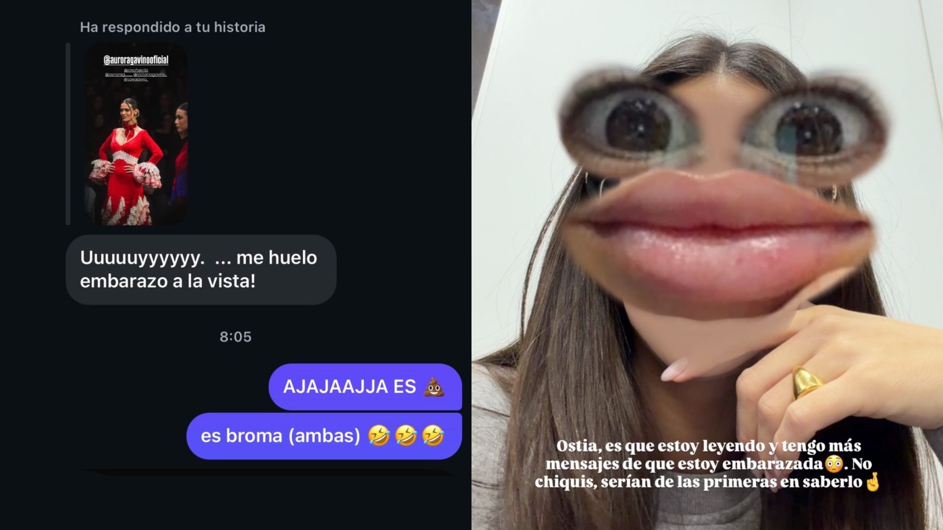 Tania Déniz aclara si está embarazada