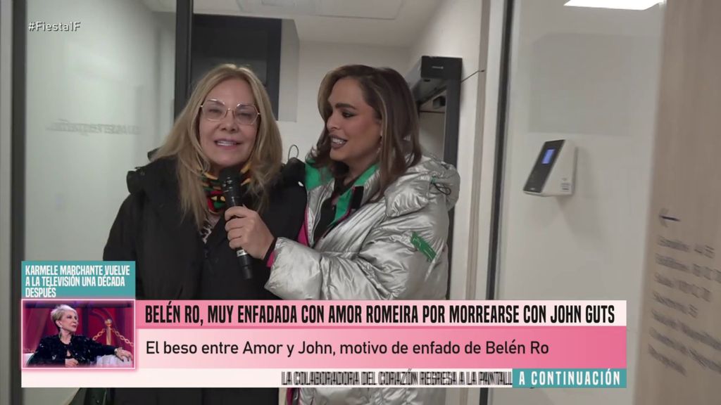 Belén Rodríguez, molesta con Amor Romeira tras descubrir que se ha besado con John Guts: "No lo entiendo" Fiesta 2026 Top Vídeos 1008