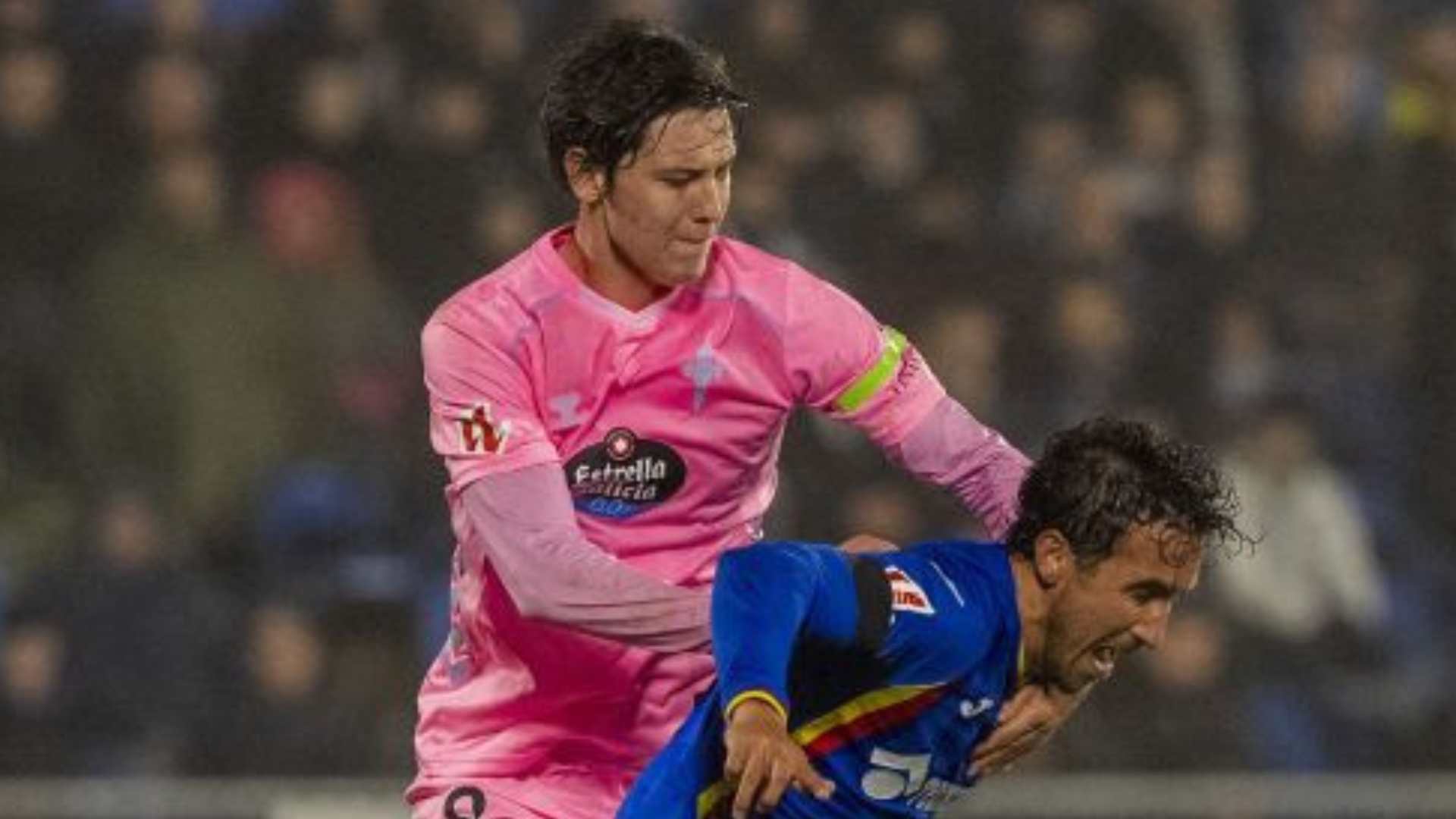 Fer López en el Coliseum ante el Getafe