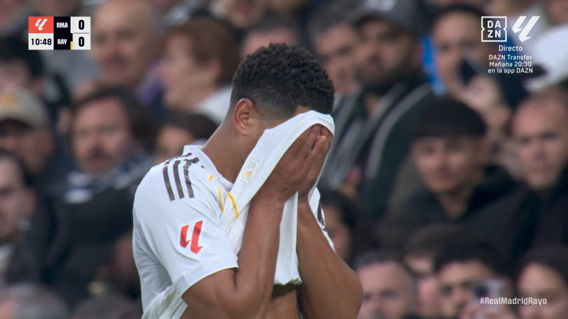 Jude Bellingham se lamenta de su lesión en el Real Madrid-Rayo Jude Bellingham se lamenta de su lesión en el Real Madrid-Rayo