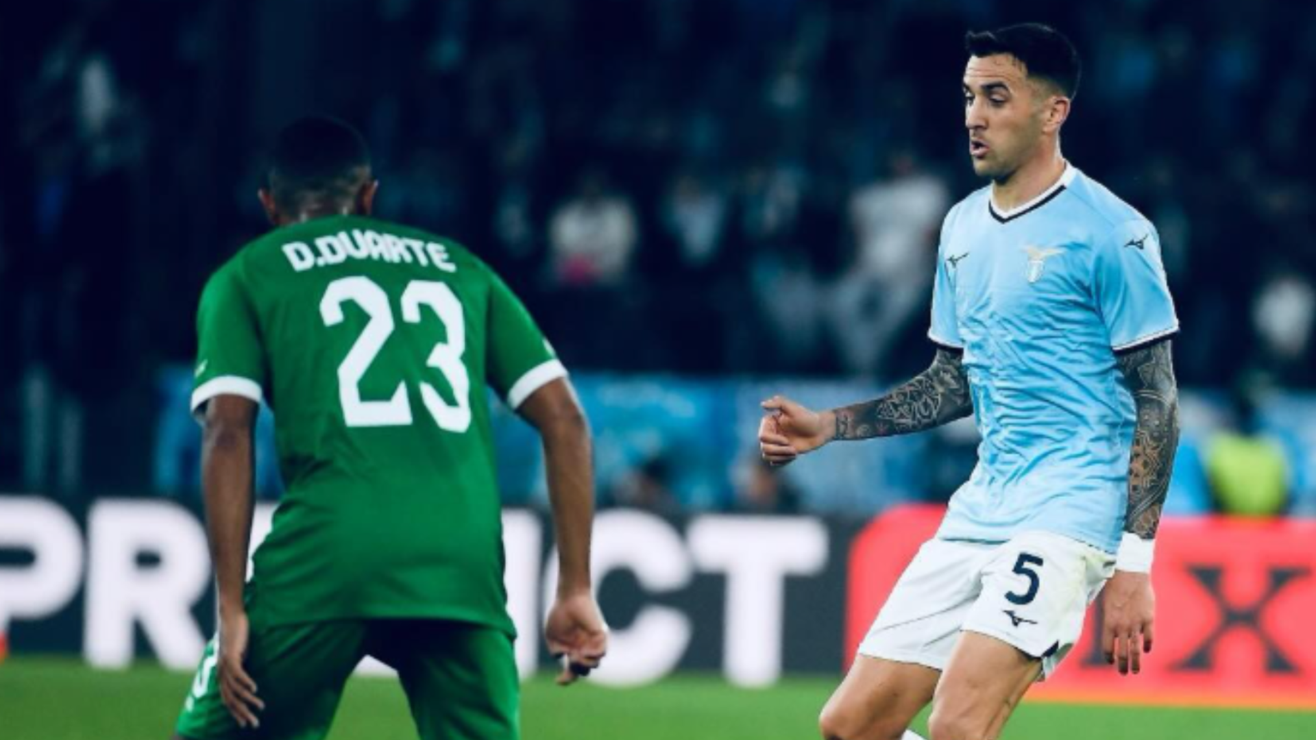 Matías Vecino con la Lazio