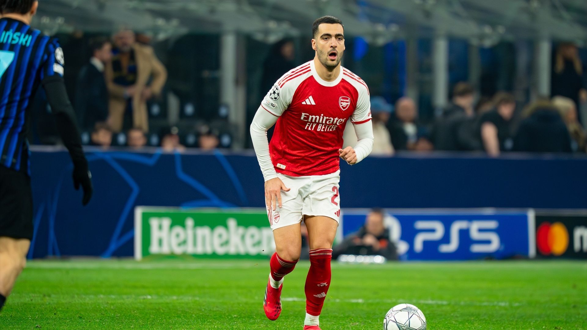 Mikel Merino, durante el Inter-Arsenal