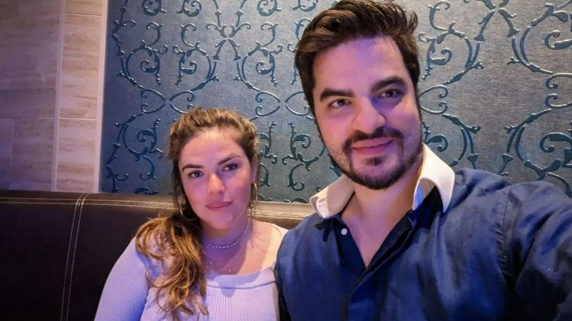 Ana María Knezevich Henao  y su marido David Knezevich