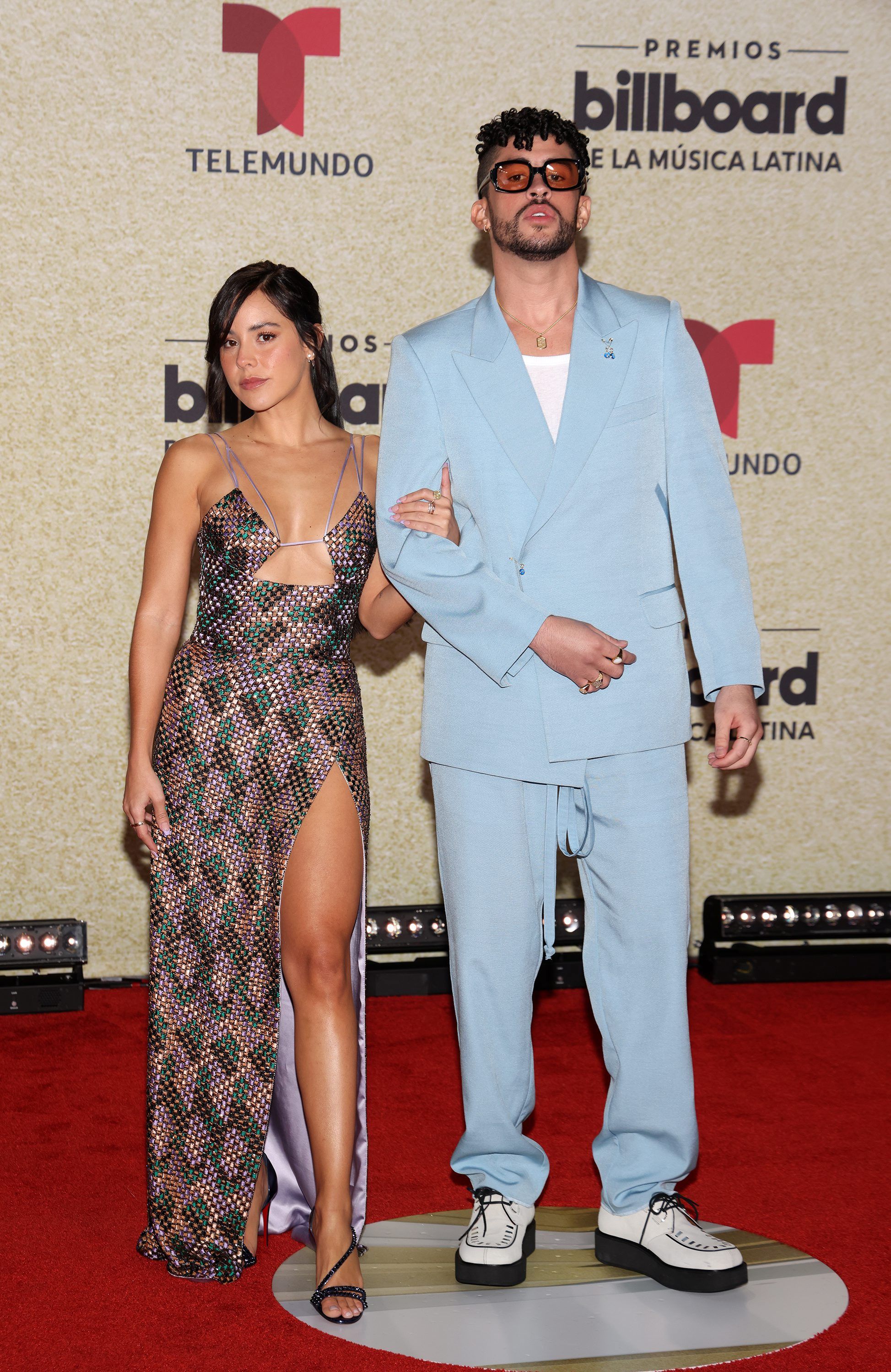 Bad Bunny y Gabriela Berlingeri en 2021