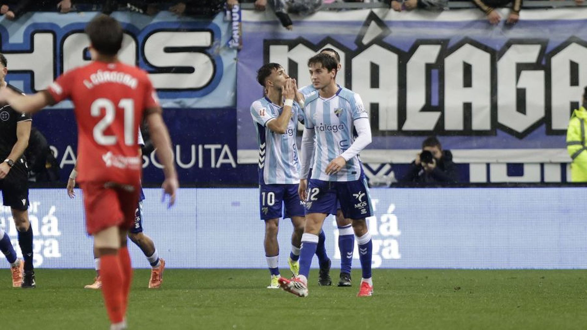 Carlos Dotor, durante un partido con el Málaga.