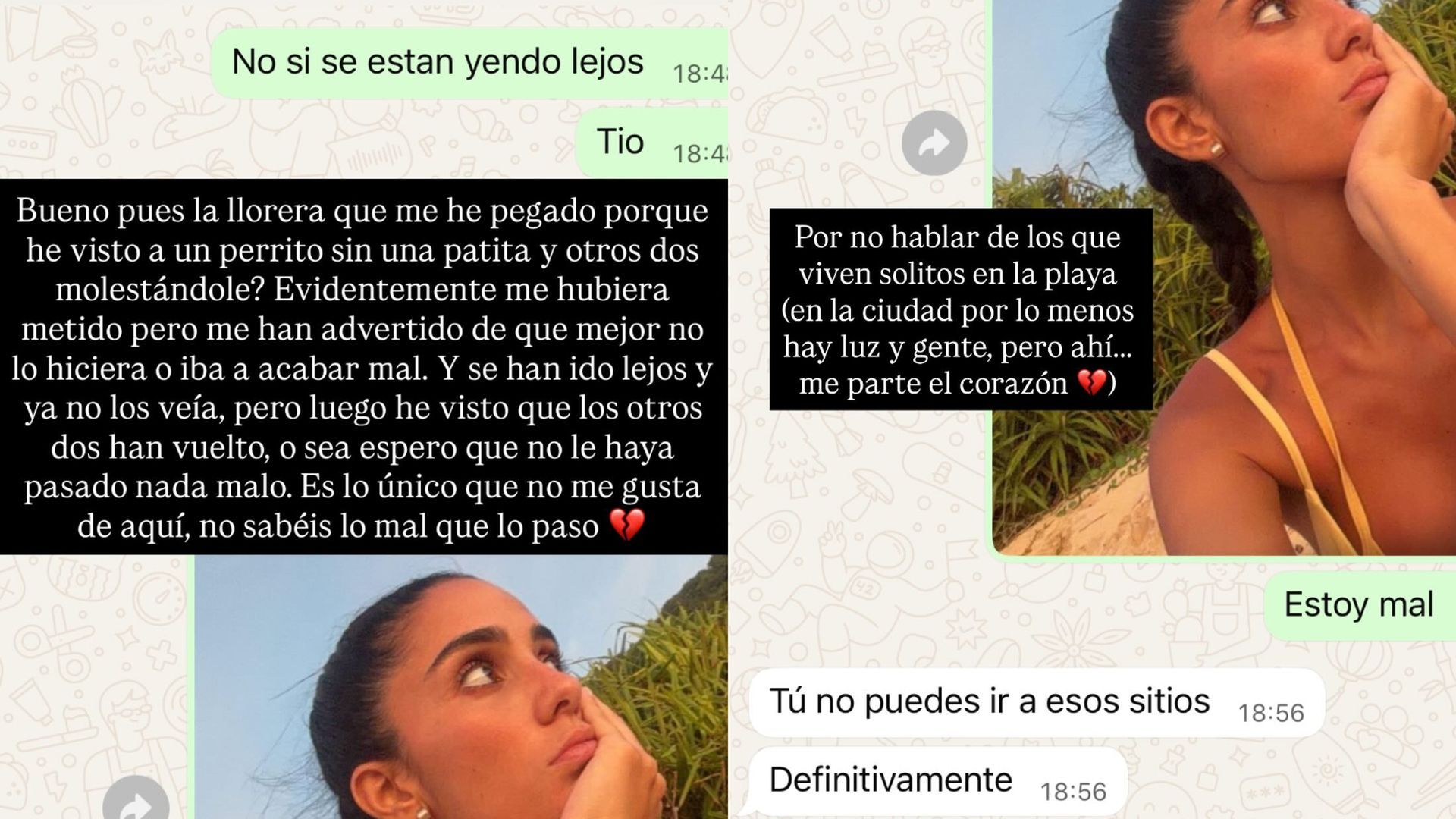 Claudia Martínez rompe a llorar desconsoladamente en su último viaje: "Me parte el corazón"