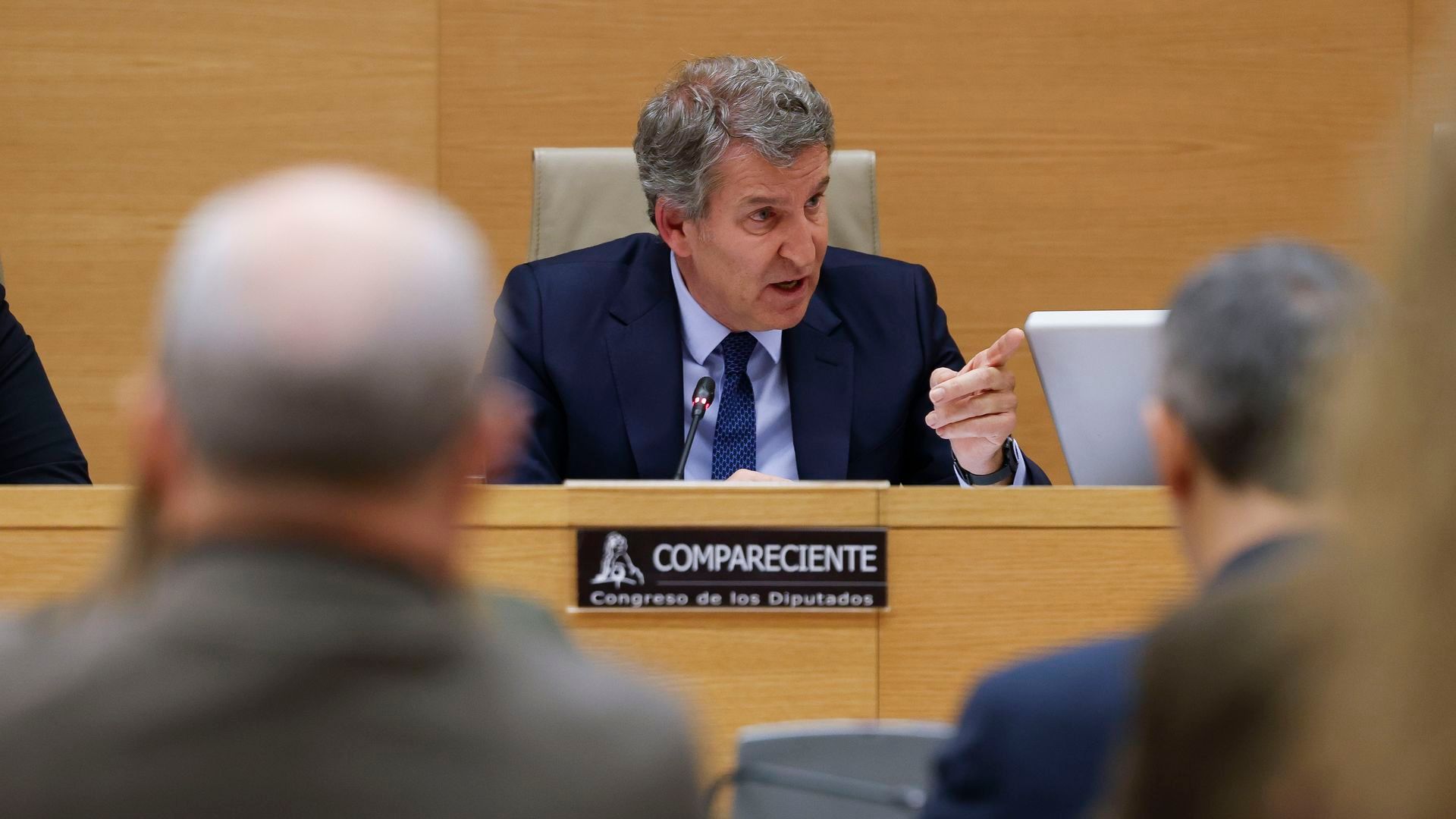 El líder del PP, Alberto Núñez Feijóo, comparece ante la comisión del Congreso que investiga la gestión de la DANA de 2024