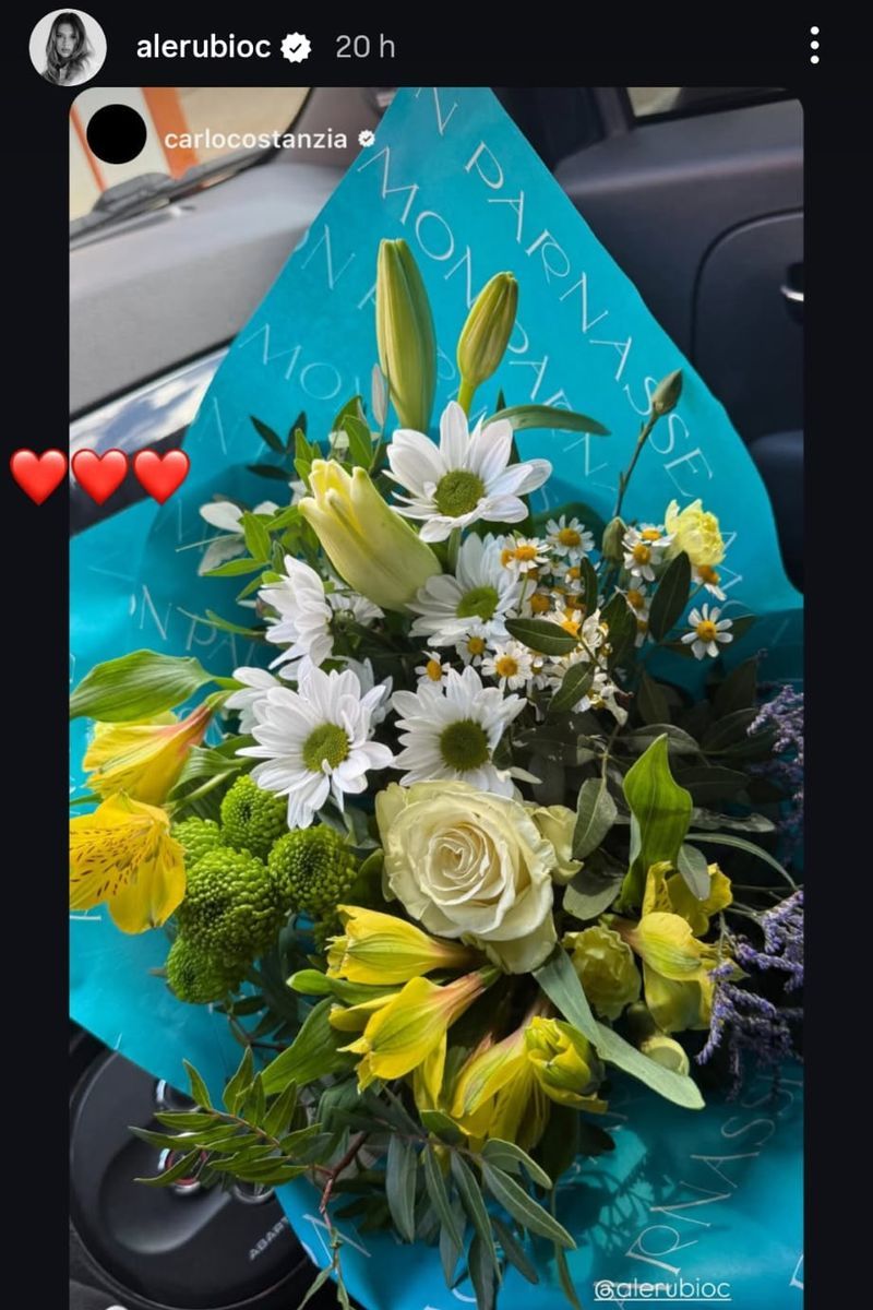 El ramo de Carlo Costanzia a Alejandra Rubio que también despertó sospechas de embarazo