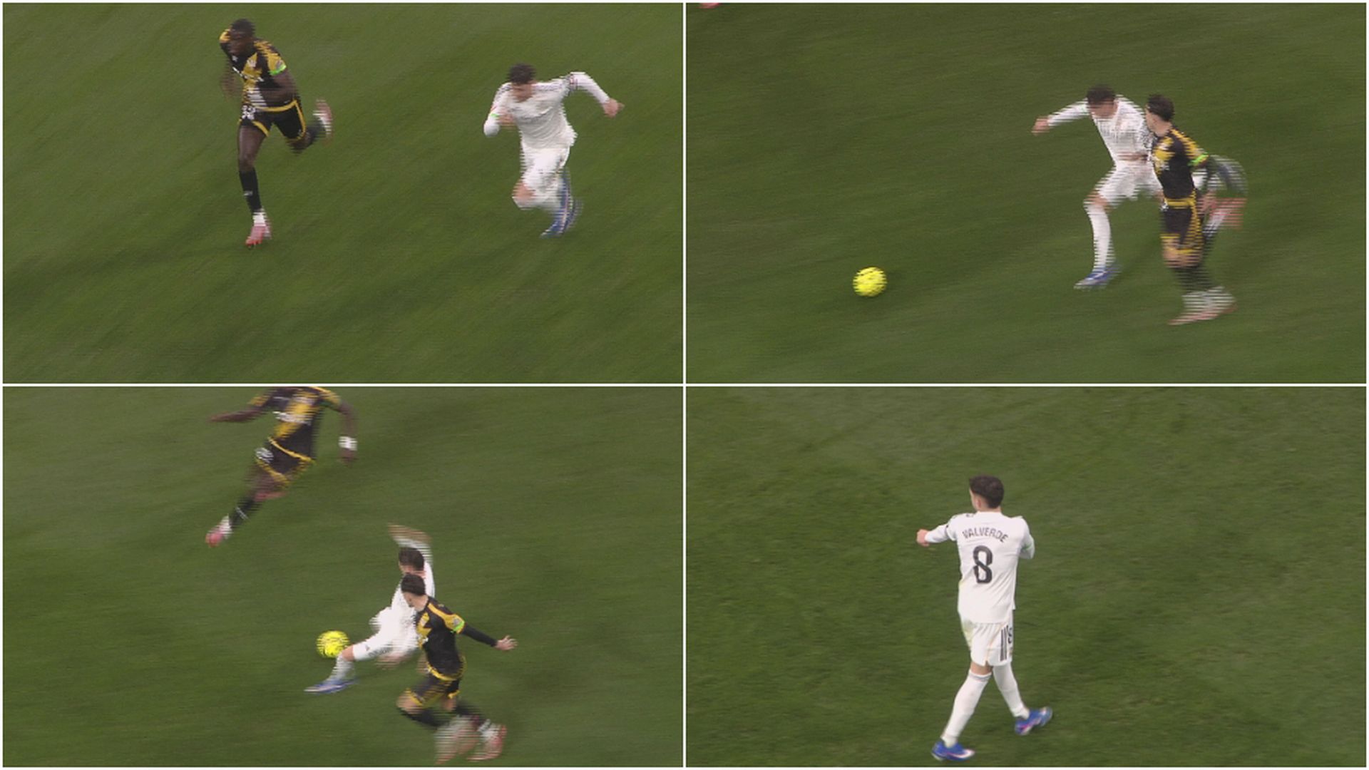 Fede Valverde y su esfuerzo en el Bernabéu