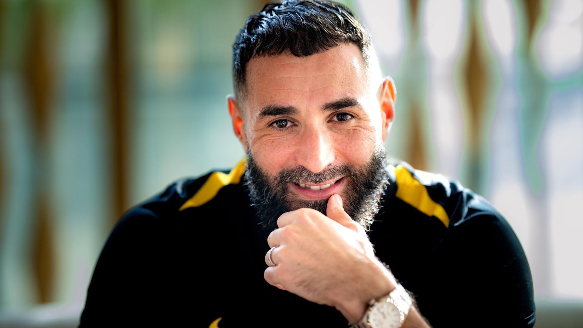 Karim Benzema en una entrevista