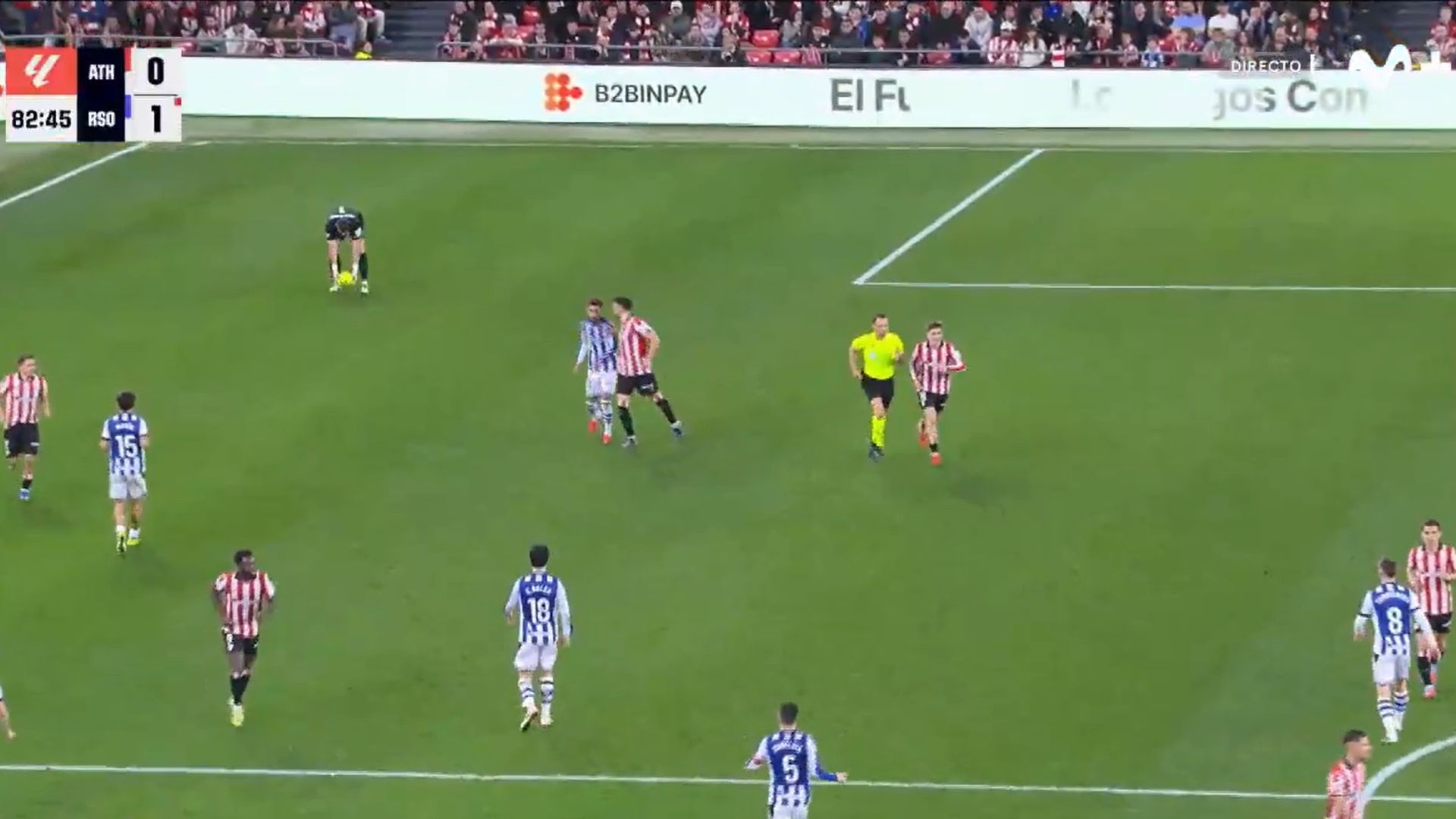 Lance del Athletic-Real Sociedad.