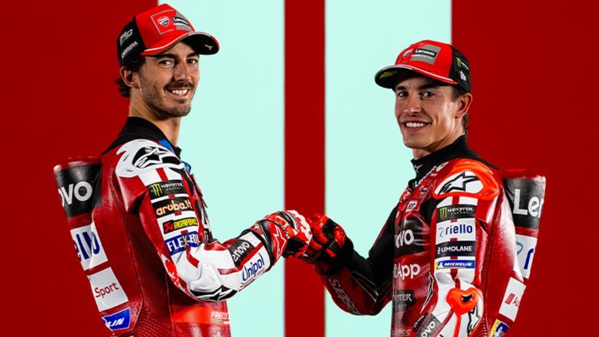 Marc Márquez y Pecco Bagnaia, con Ducati Marc Márquez y Pecco Bagnaia, con Ducati