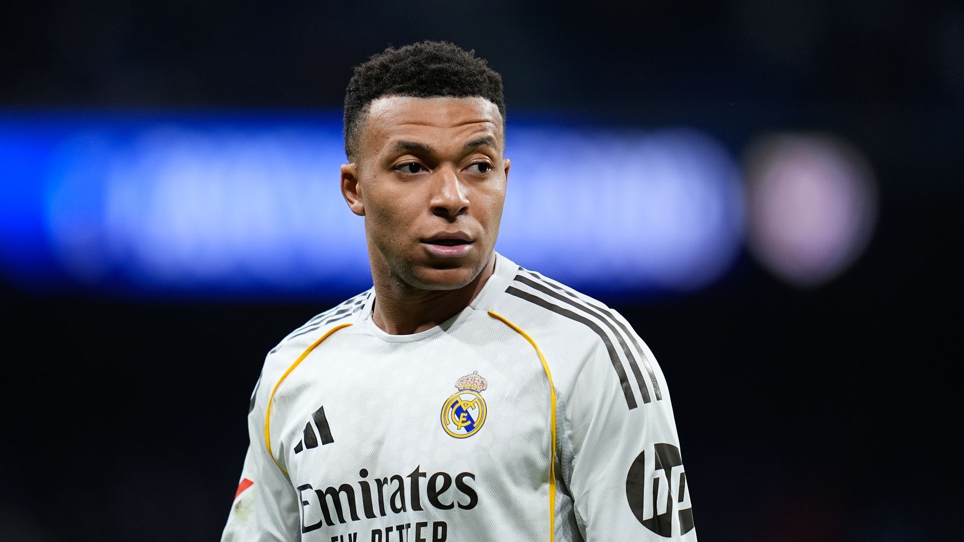 Mbappé en el partido contra el Rayo Vallecano