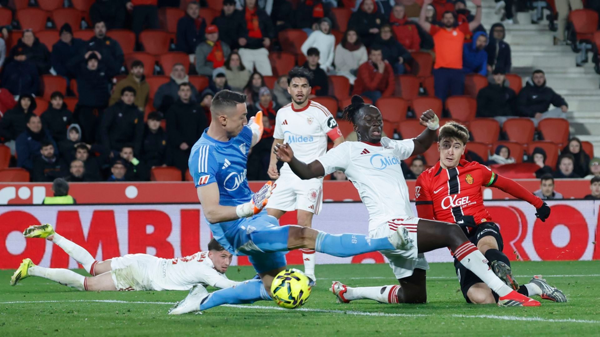 Pablo Torre marca el 4-1 en el Mallorca-Sevilla