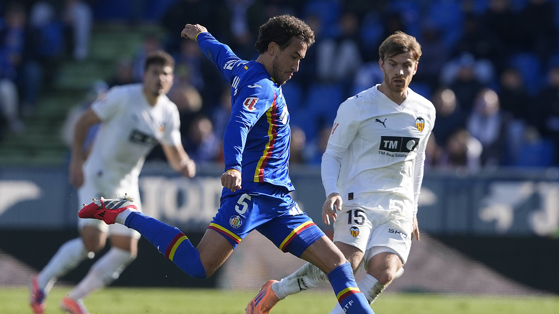 Luis Milla, en un partido del Getafe