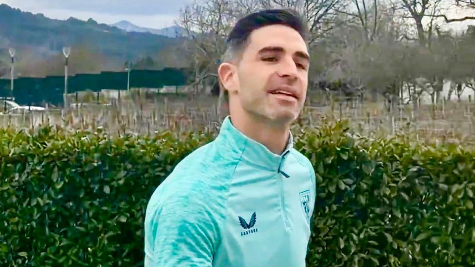 Yeray, de regreso para entrenarse en Lezama con sus compañeros de equipo