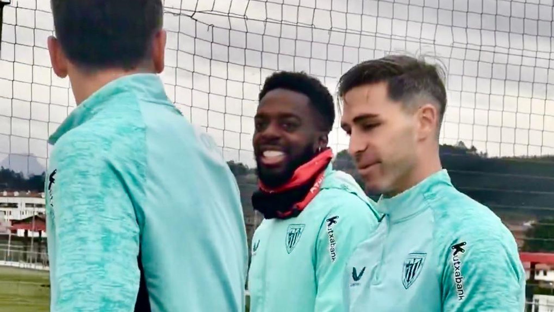 Yeray ha vuelto a entrenar en Lezama con sus compañeros de equipo