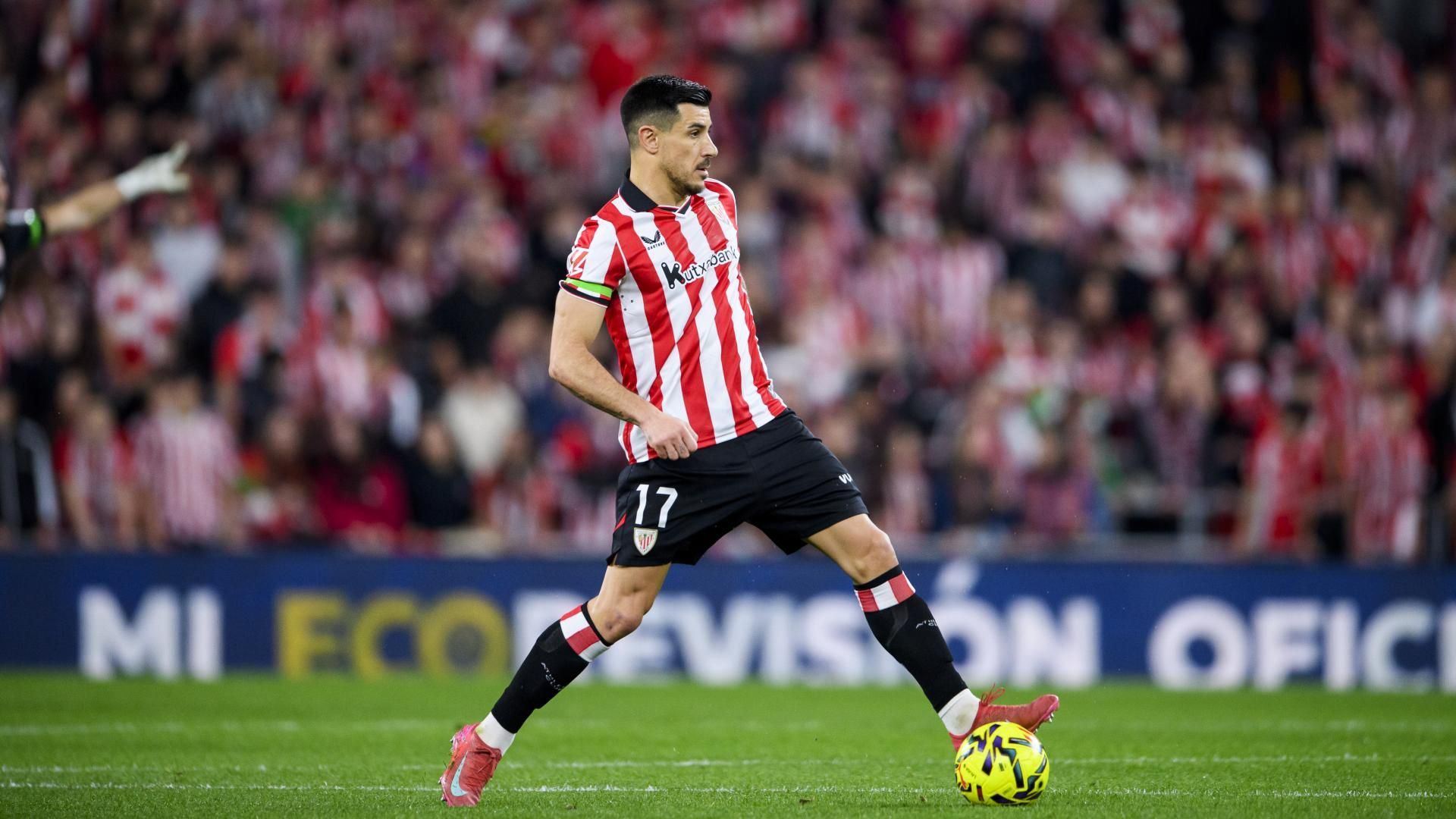 Yuri Berchiche, en el derbi vasco de San Mamés