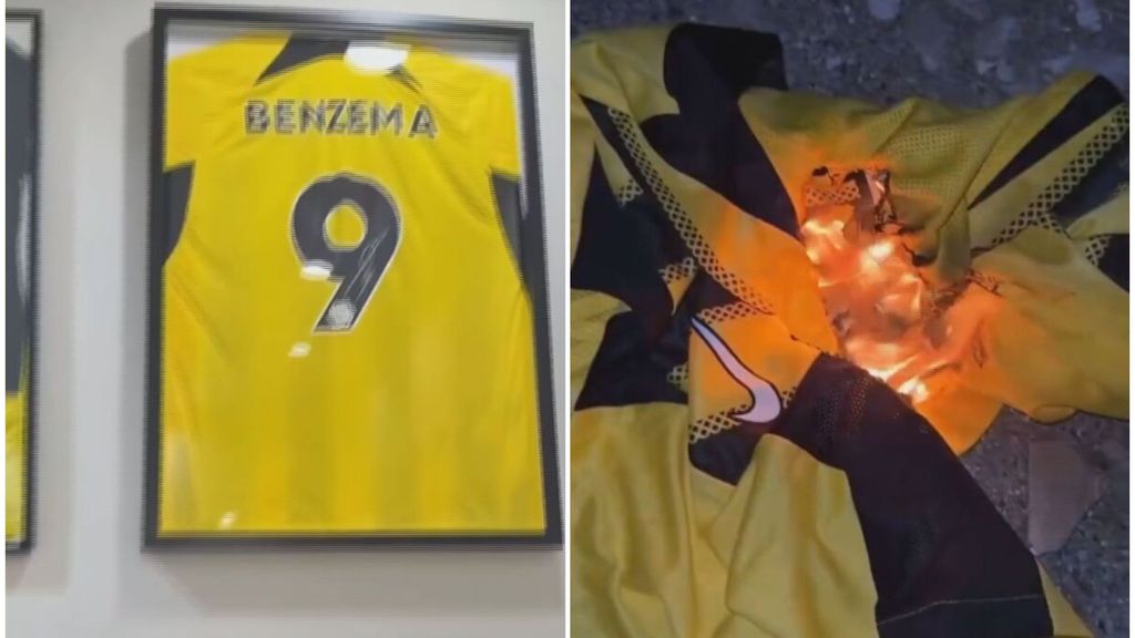 Queman la camiseta de Karim Benzema en el Al Ittihad después de fichar por el Al Hilal: "Un cobarde como tú"