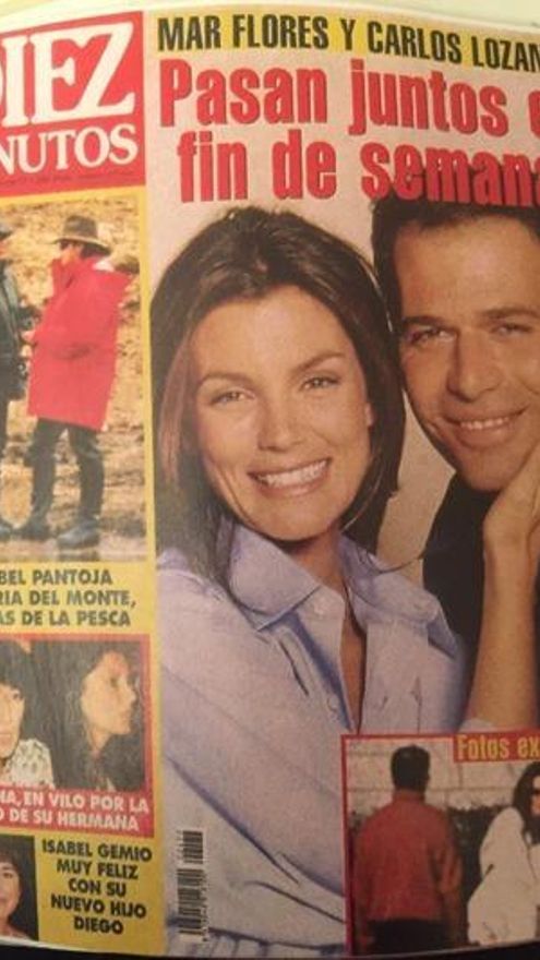 Carlos Lozano y Mar Flores en la portada de una revista