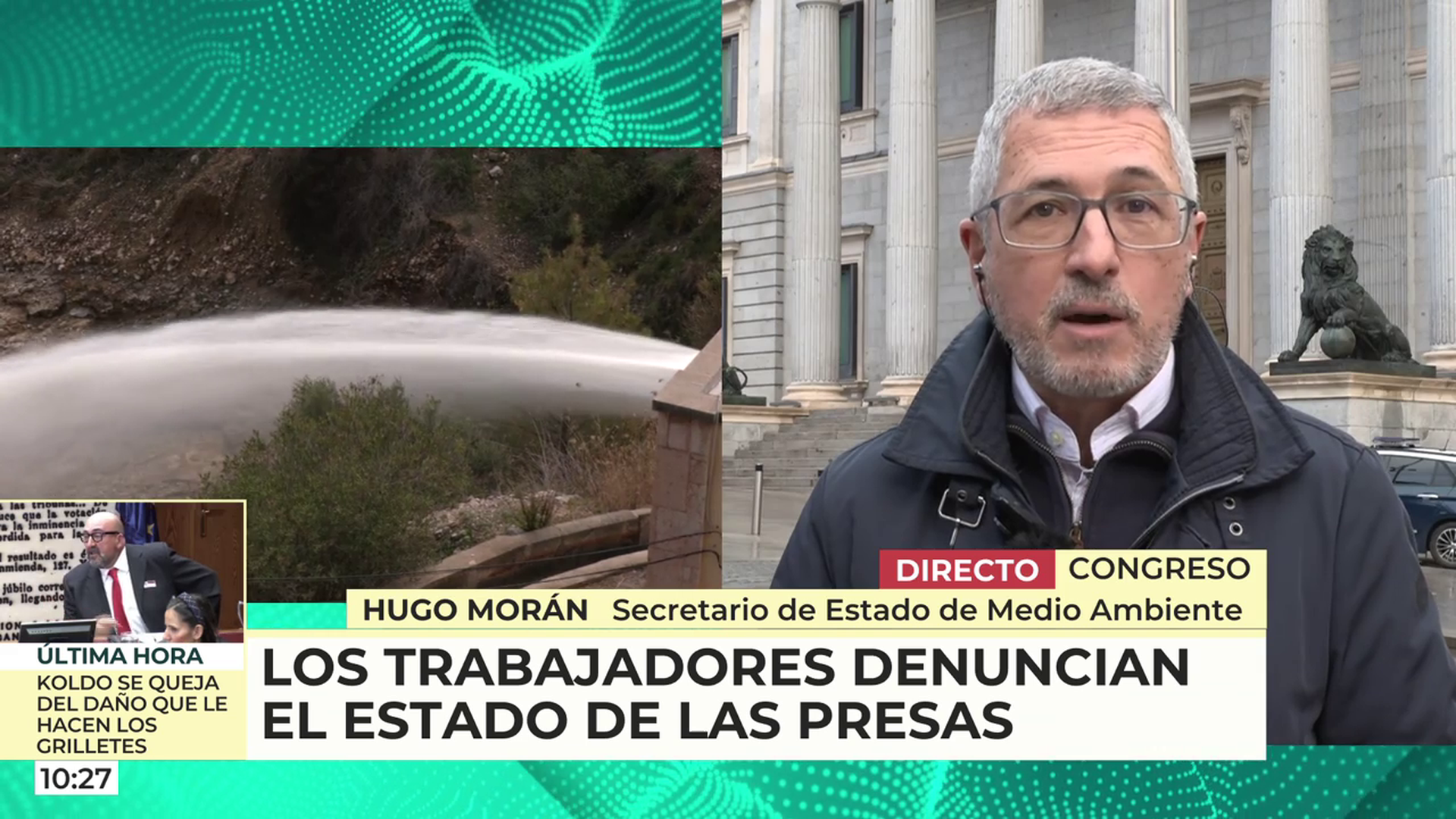 Hugo Morán, sobre el estado de las presas en España: “Las presas no están en estado crítico” 