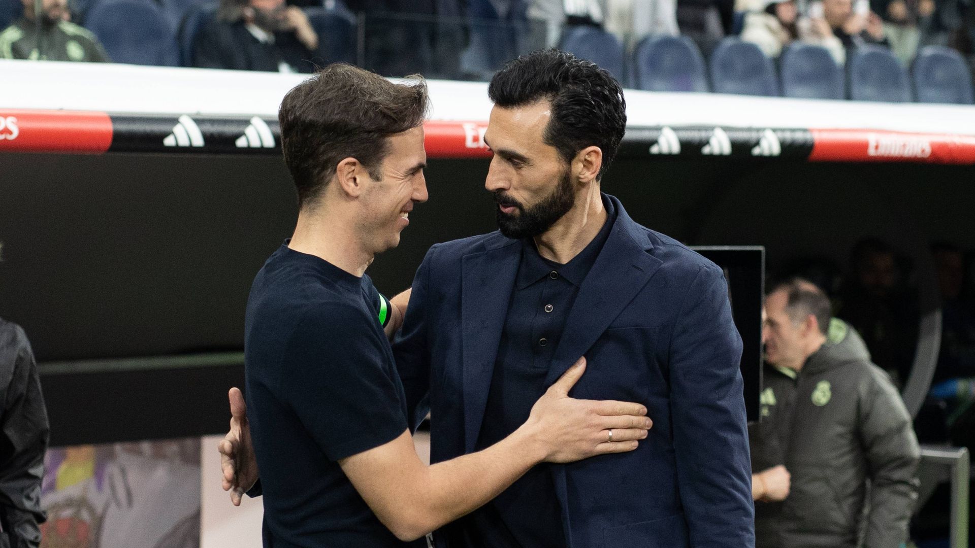 Iñigo Pérez junto a Álvaro Arbeloa