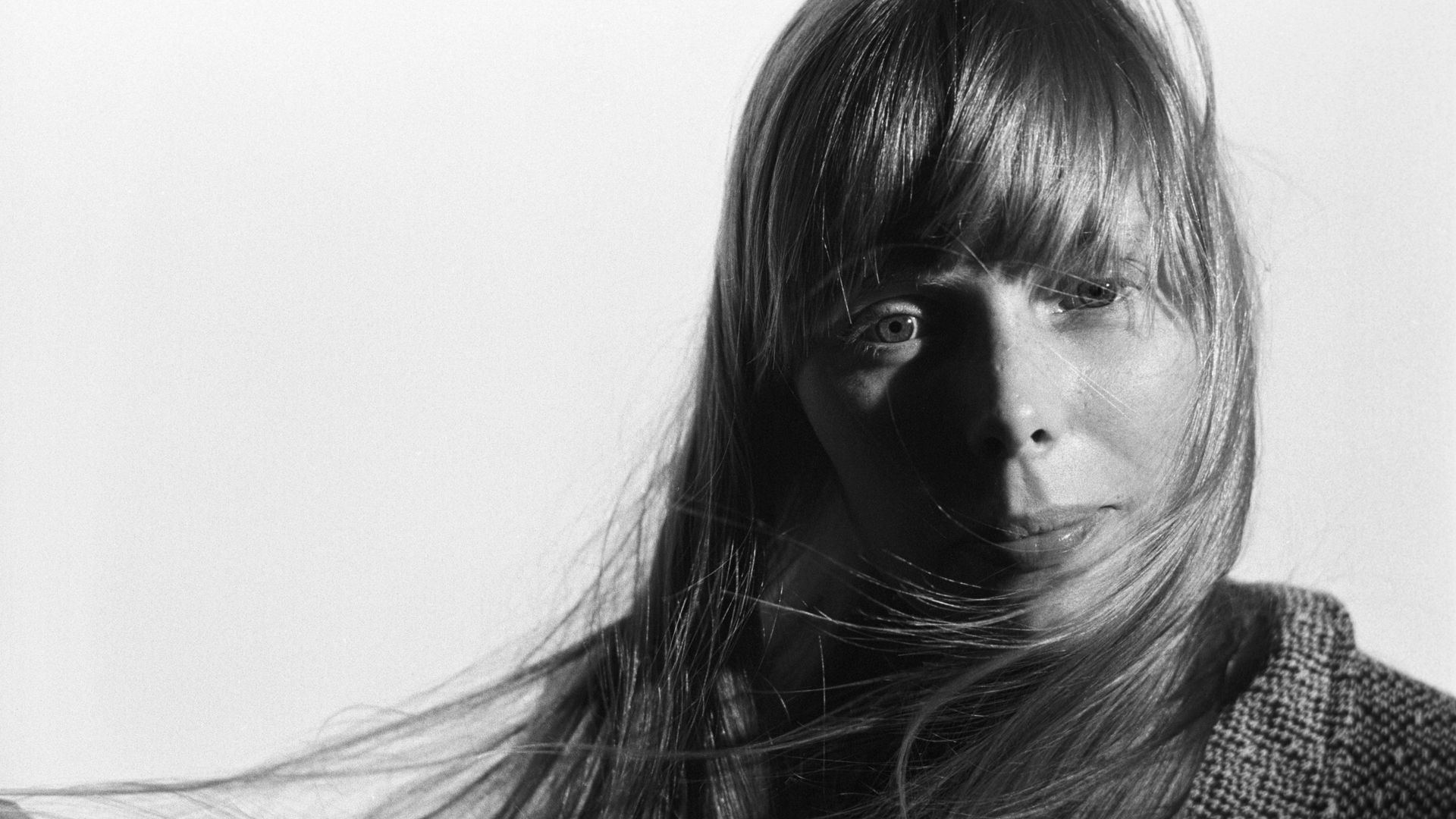 Joni Mitchell en su juventud
