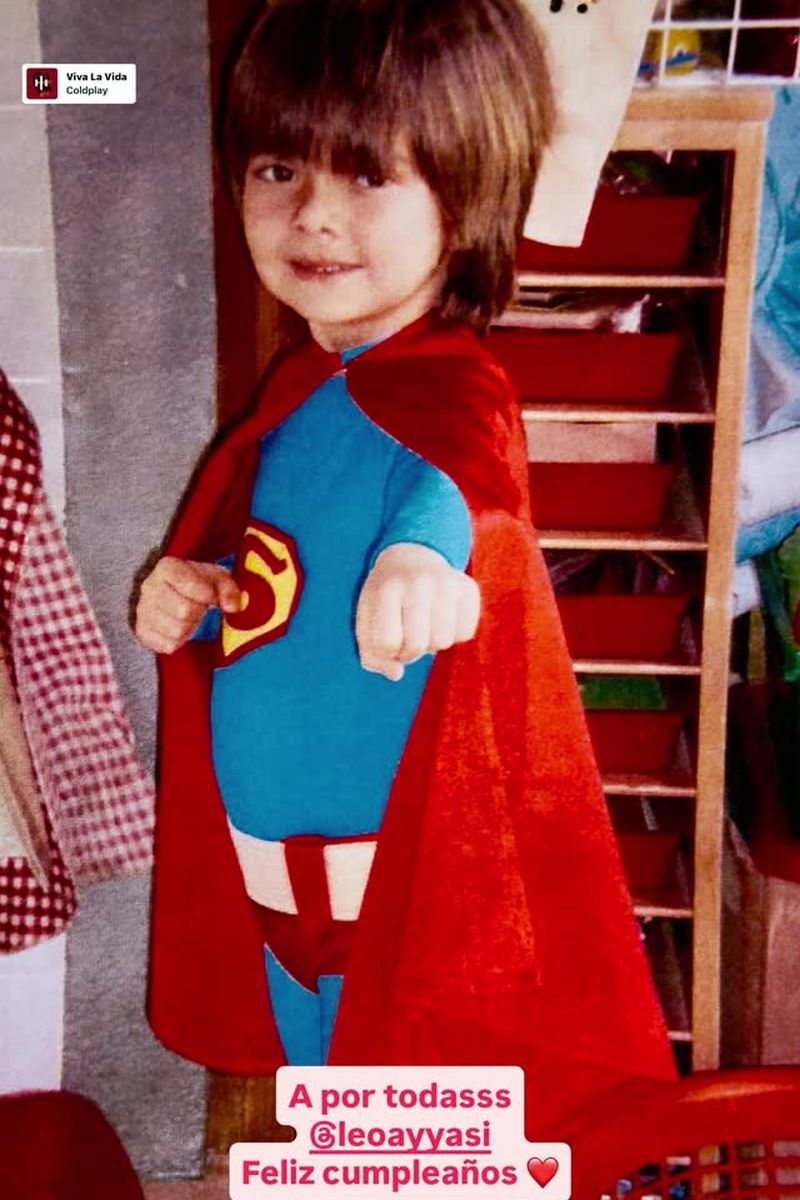 La foto de Leo de pequeño con la que su madre, Cayetana Guillén Cuervo, le ha felicitado