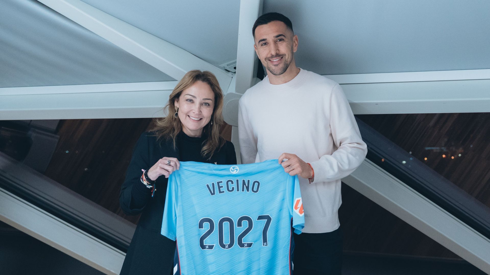 Matías Vecino con Marián Mouriño Matías Vecino con Marián Mouriño