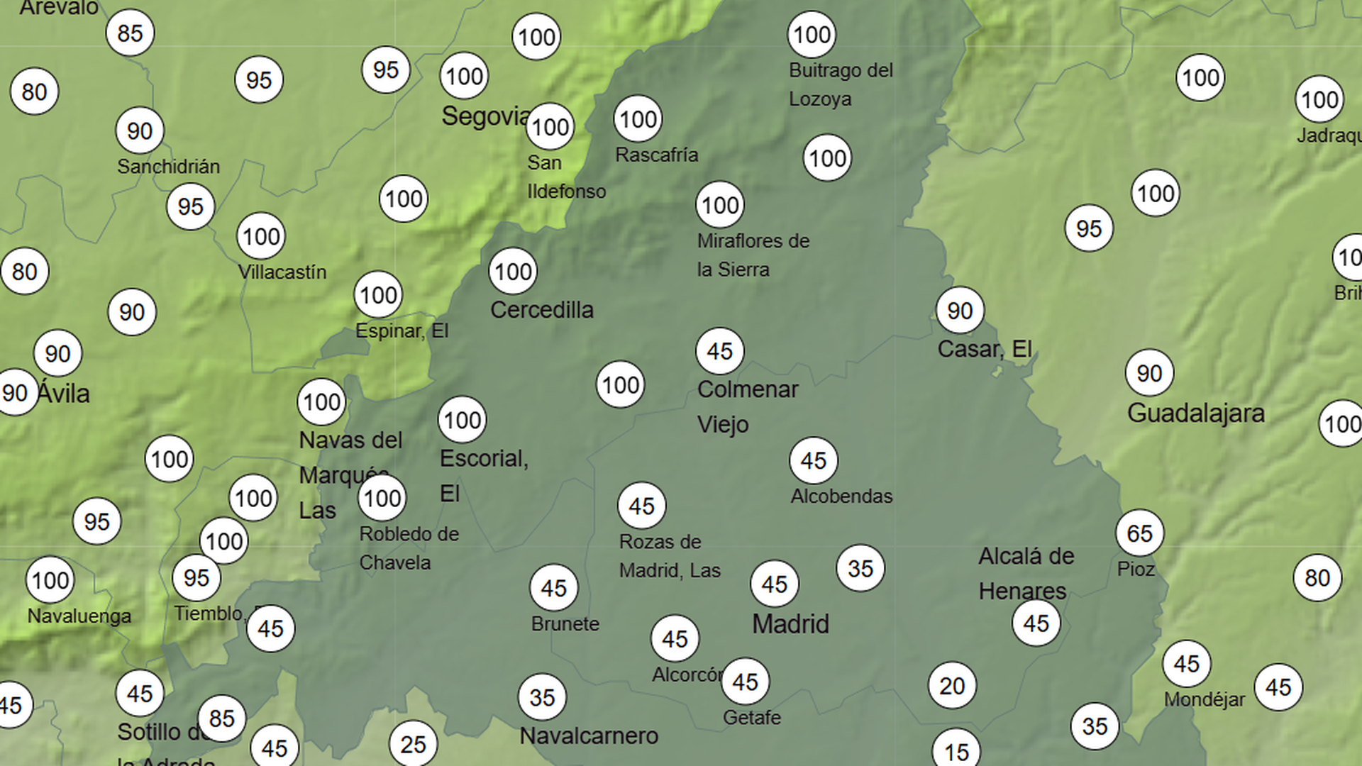 Predicción del 4 de febrero en Madrid