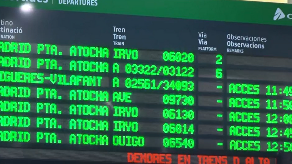 Las limitaciones de velocidad en el AVE siguen vigentes, nuevos horarios a partir de mañana