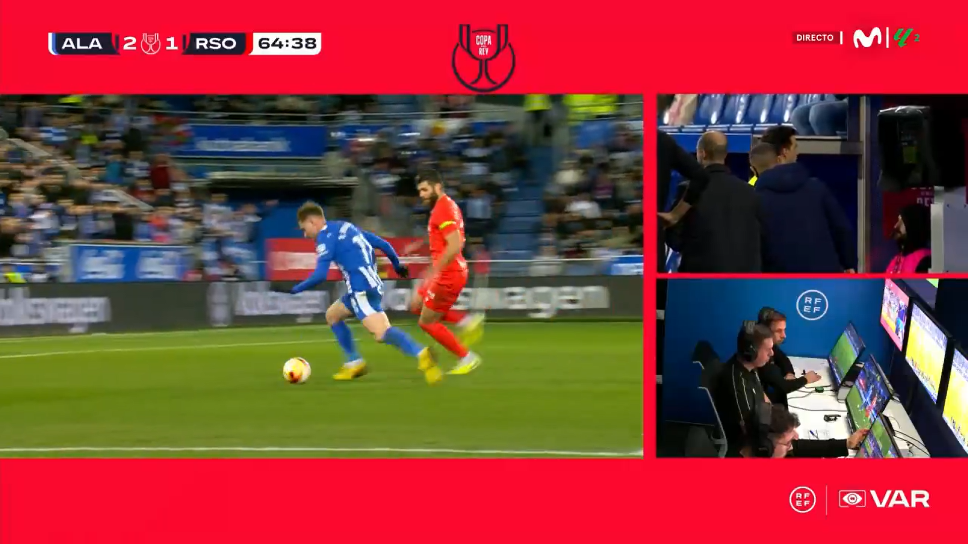 Expertos arbitrales opinan sobre el surrealista penalti de Caleta-Car en Copa del Rey