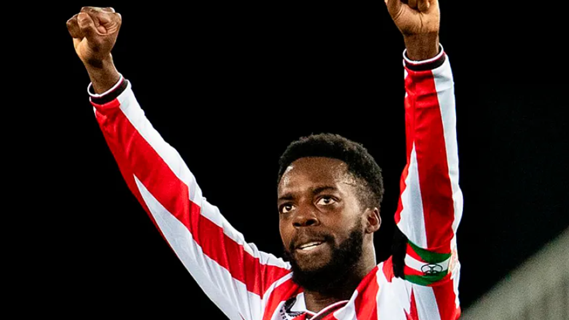 Iñaki Williams celebra el 2-1